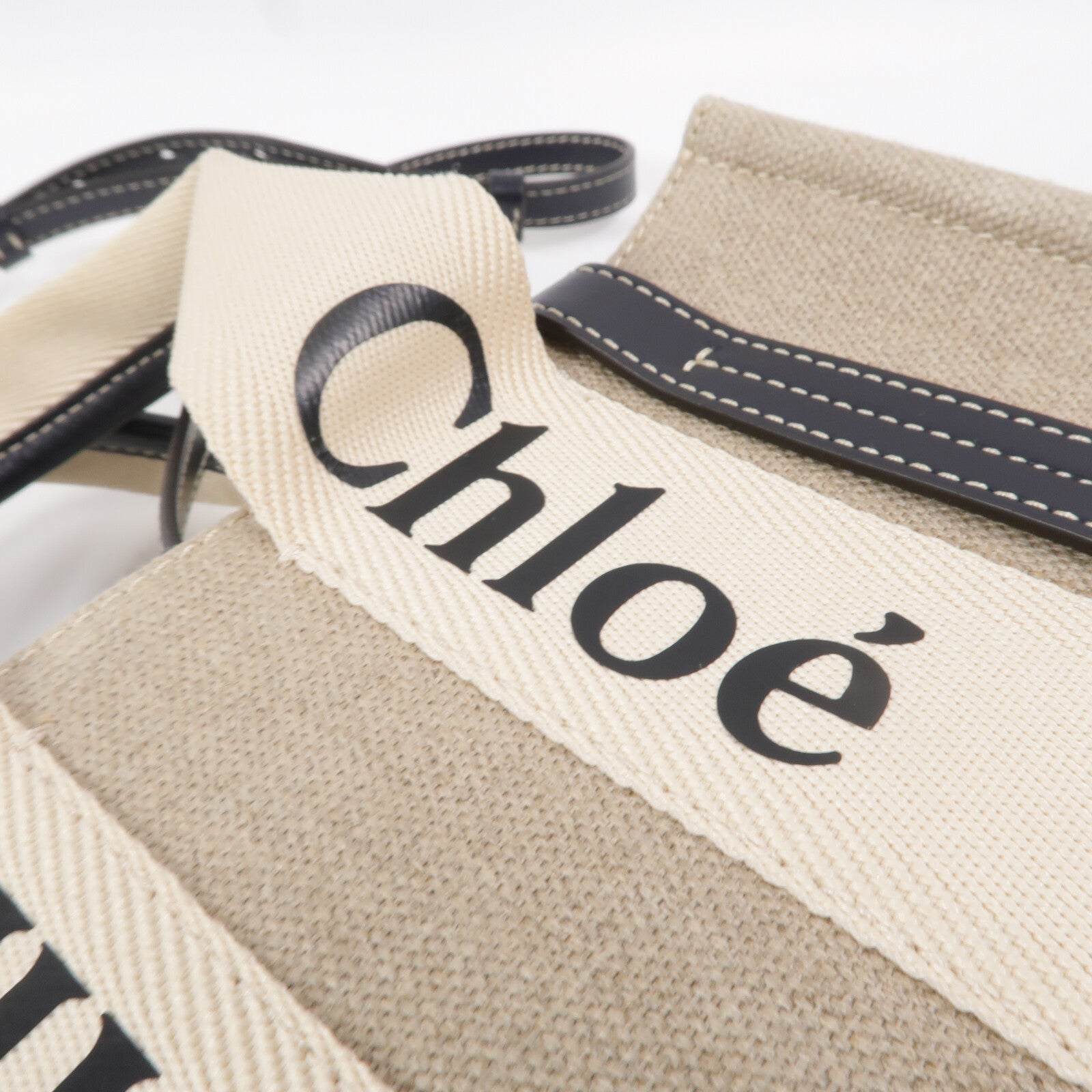 Chloe 帆布Small Woody手挽肩背兩用袋