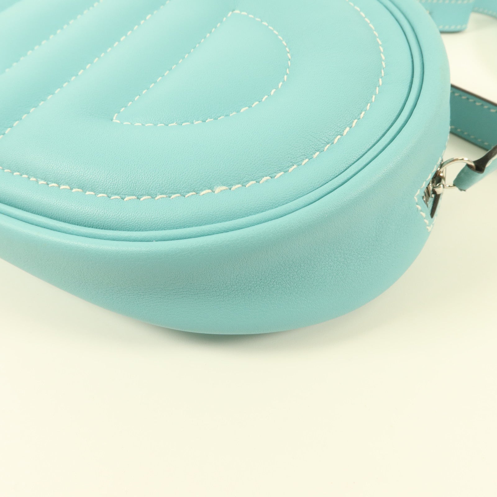 HERMES Swift皮革In The Loop Belt Bag肩背袋Bleu Atoll