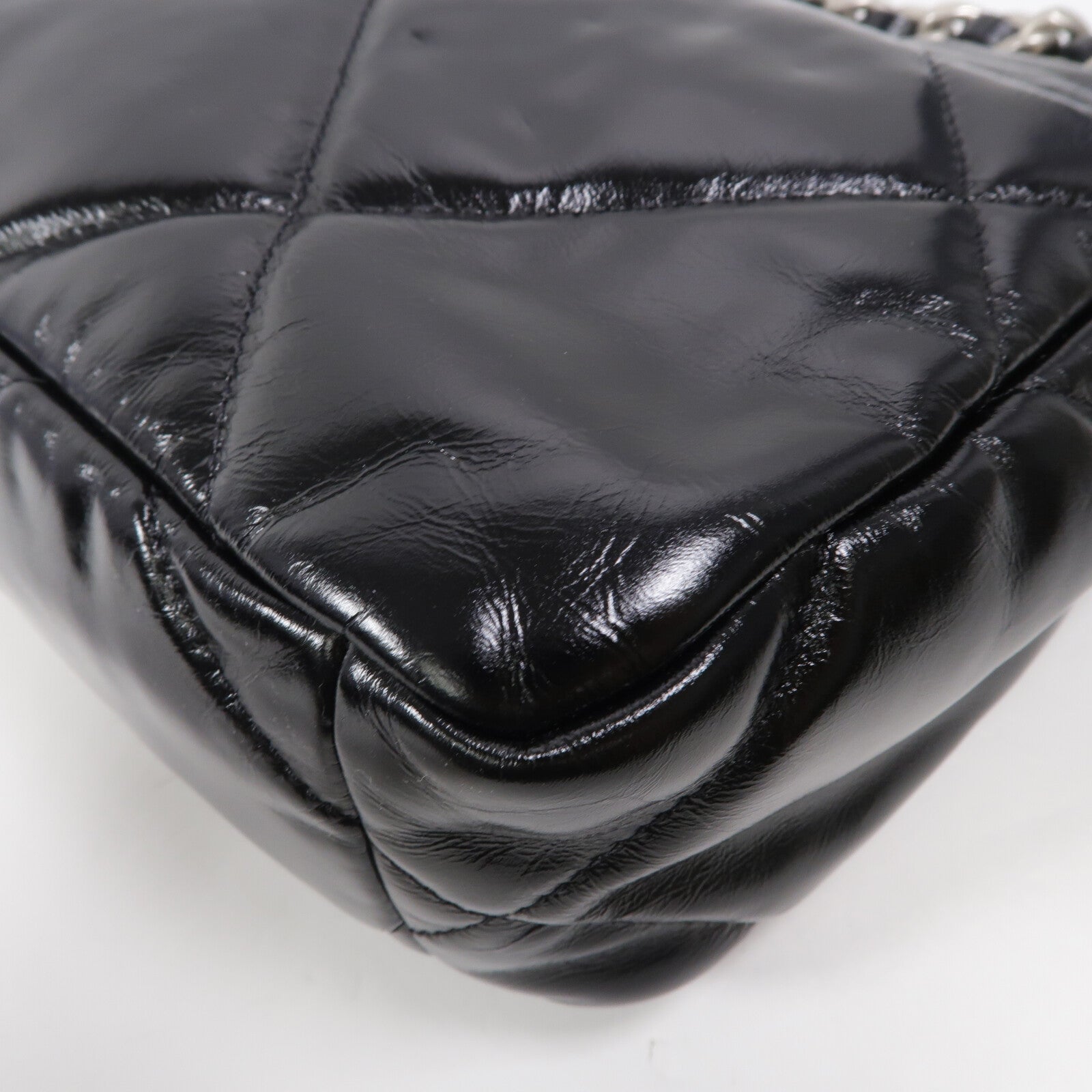 CHANEL 牛皮皮革Chanel 19 Small鏈帶手挽肩背兩用袋