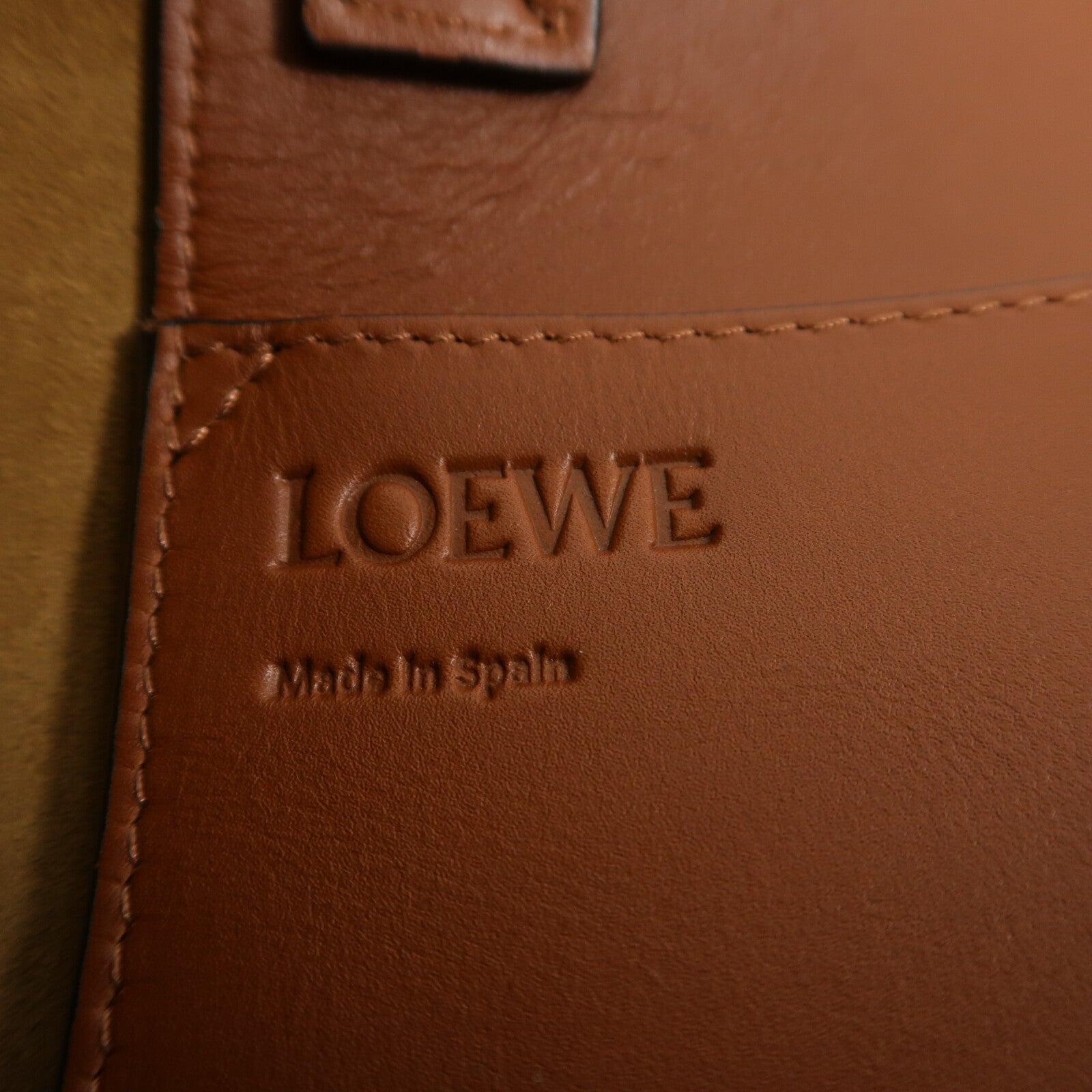 LOEWE 牛仔布/棉質Vertical Tote Strip手挽袋
