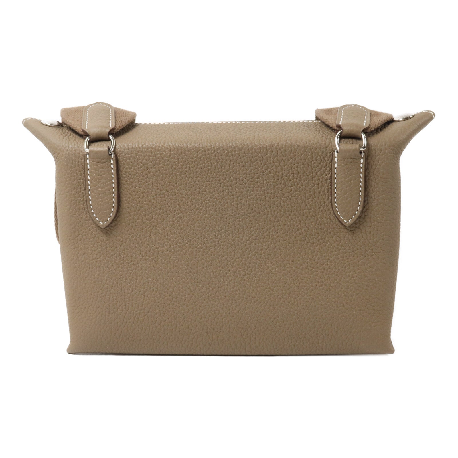 HERMES Togo皮革Videpoches肩背袋Etoupe