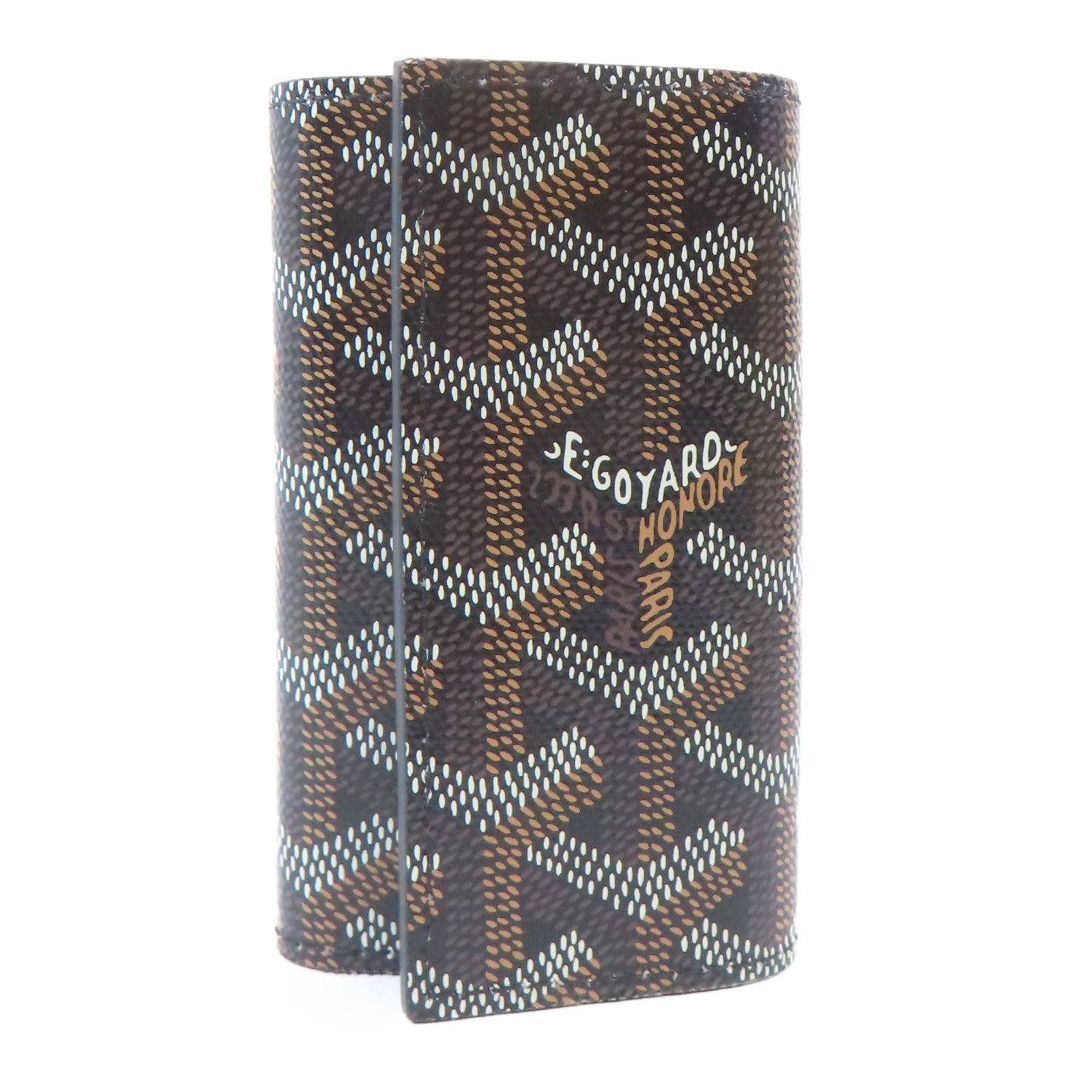 GOYARD 塗層帆布Key Case銀扣鎖匙包黑色/棕色/白色
