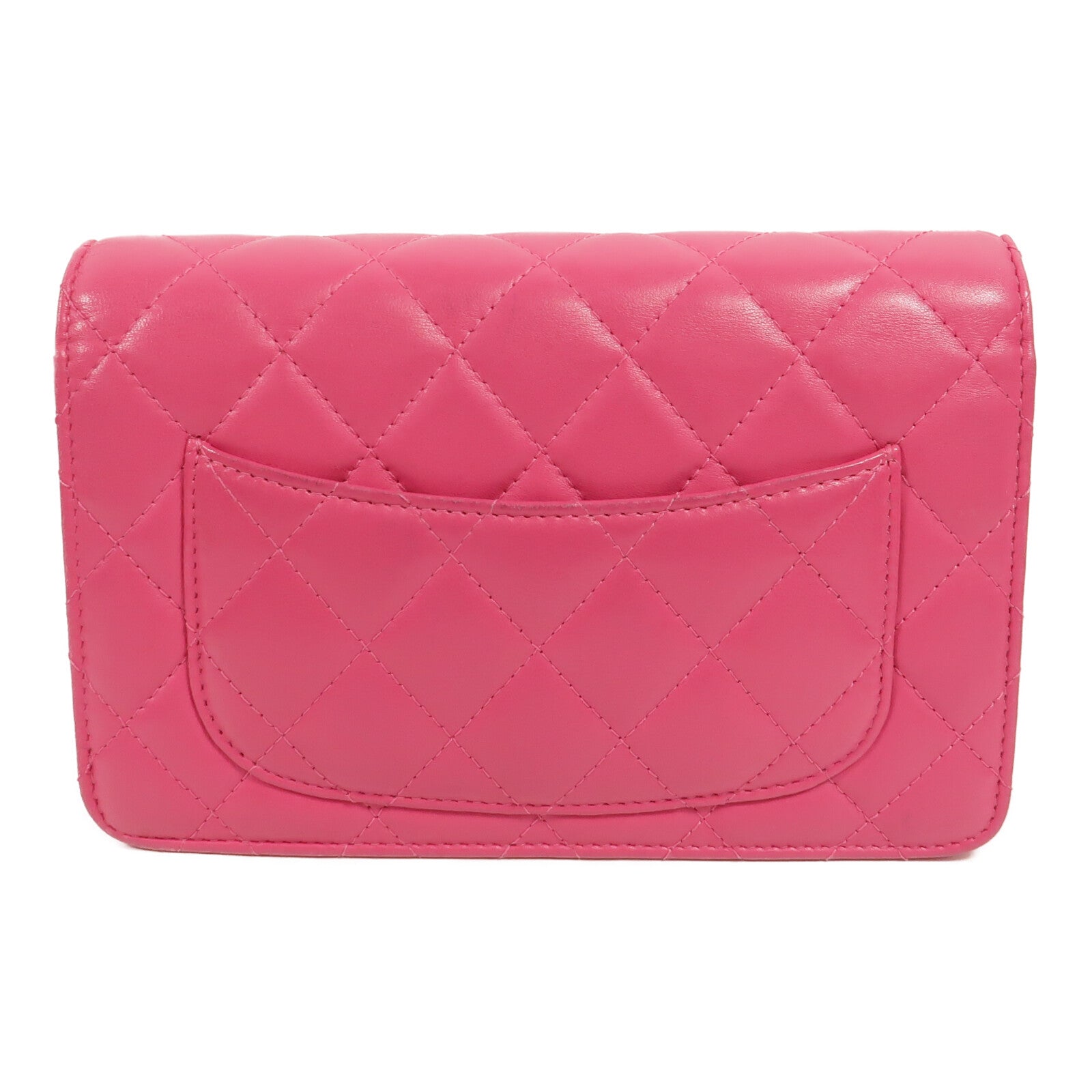 CHANEL 羊皮皮革WOC Wallet On Chain鏈帶肩背袋