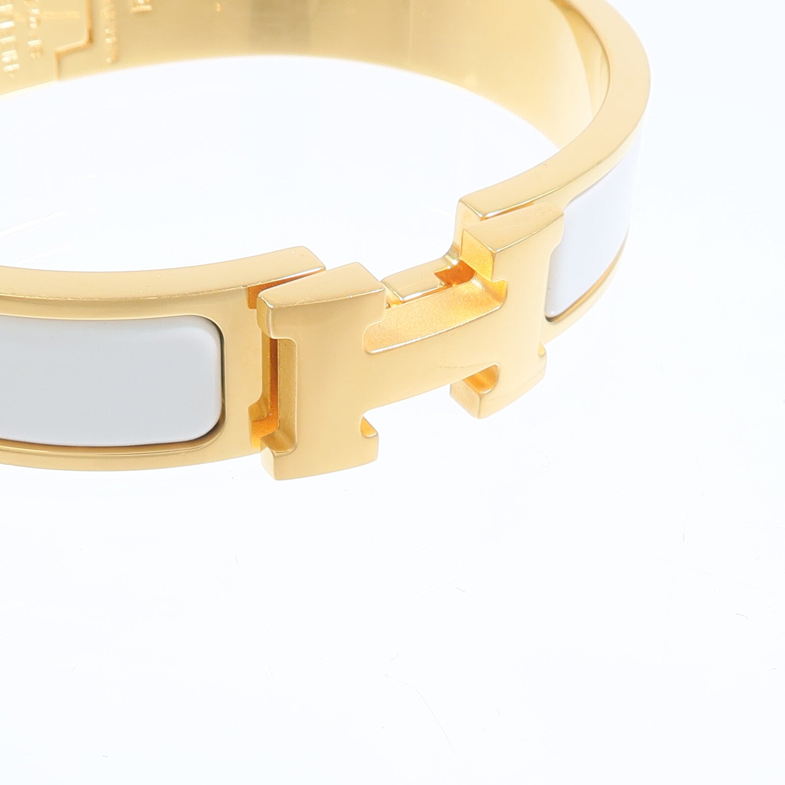 HERMES 金屬/琺瑯Clic H Bracelet手鐲