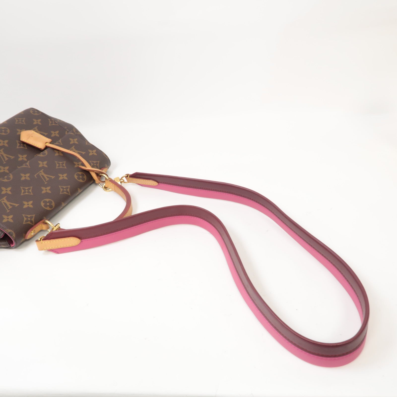 LOUIS VUITTON Monogram Cluny金扣手挽肩背兩用袋啡色