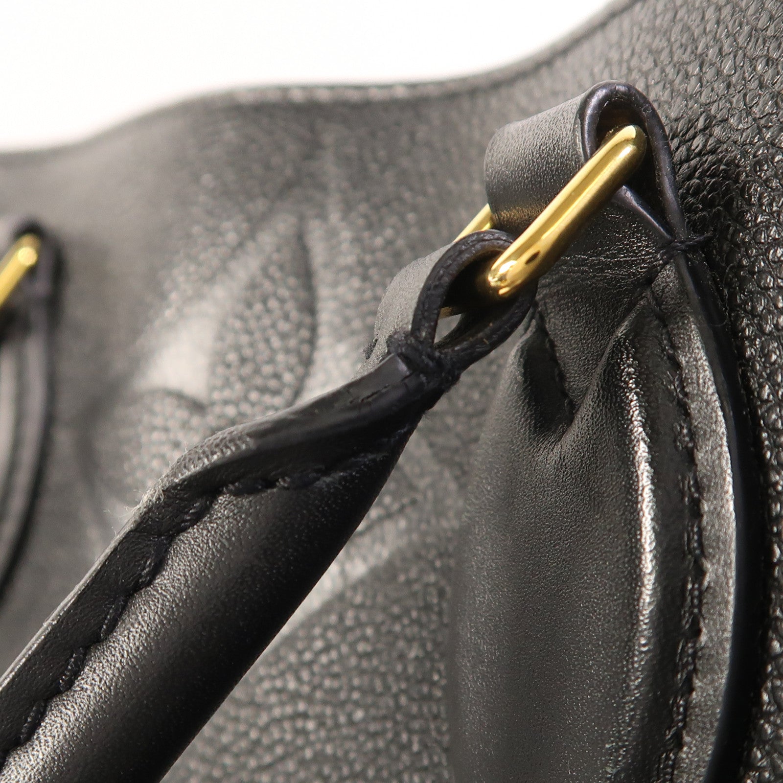 LOUIS VUITTON Monogram Empreinte On The Go GM金扣手挽肩背兩用袋