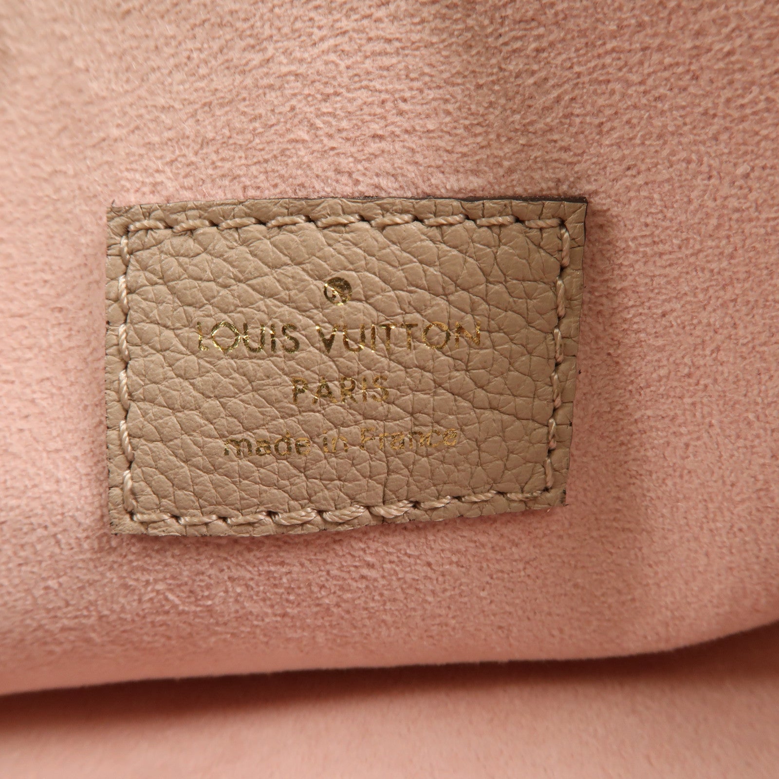 LOUIS VUITTON 【激減優惠】牛皮皮革Lookme Shopper Bag金扣手挽袋米色