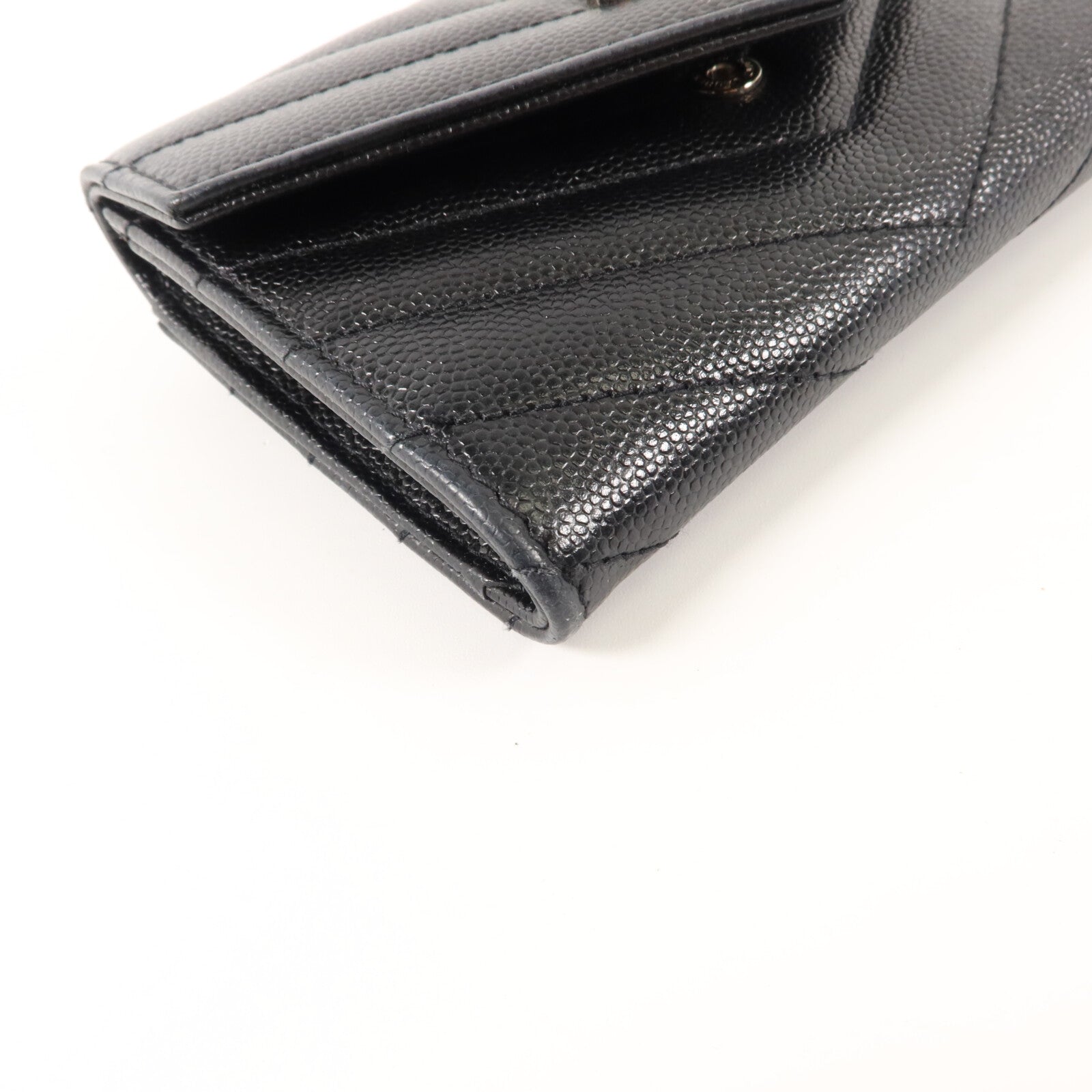 SAINT LAURENT 牛皮皮革Cassandre Matelasse Small Wallet錢包