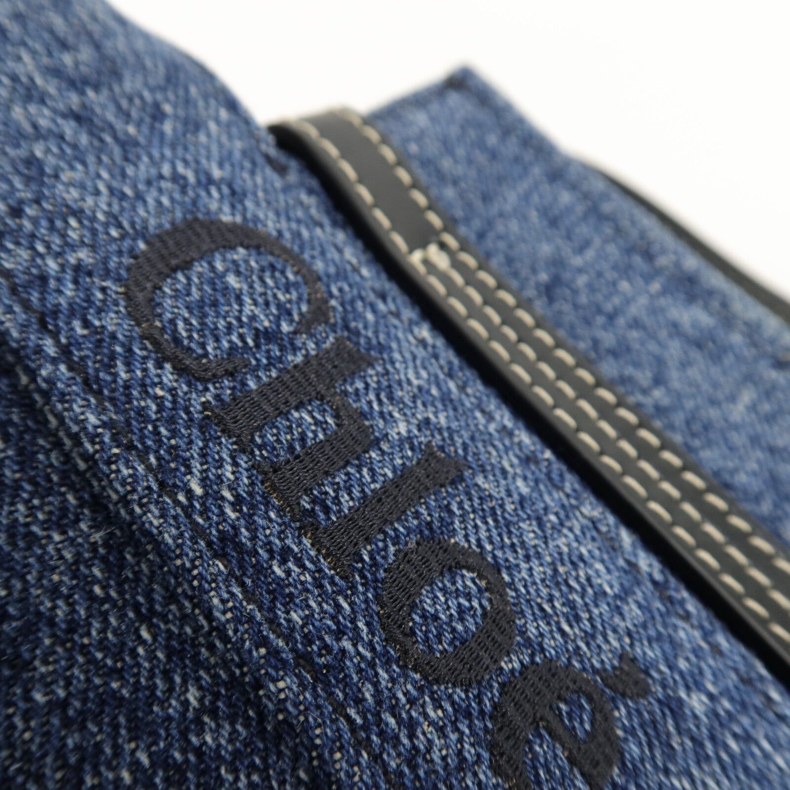 Chloe 牛仔布Woody Tote Mini手挽肩背兩用袋