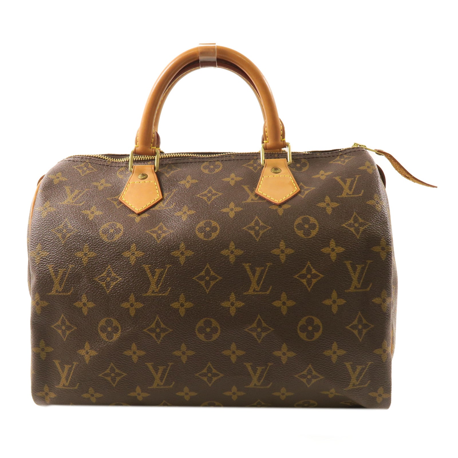 LOUIS VUITTON Monogram Speedy 30金扣手挽袋啡色