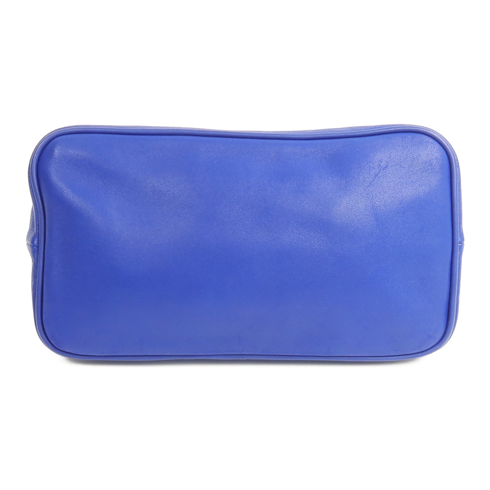 HERMES Milo皮革Tohubohu手拿包Bleu Electrique
