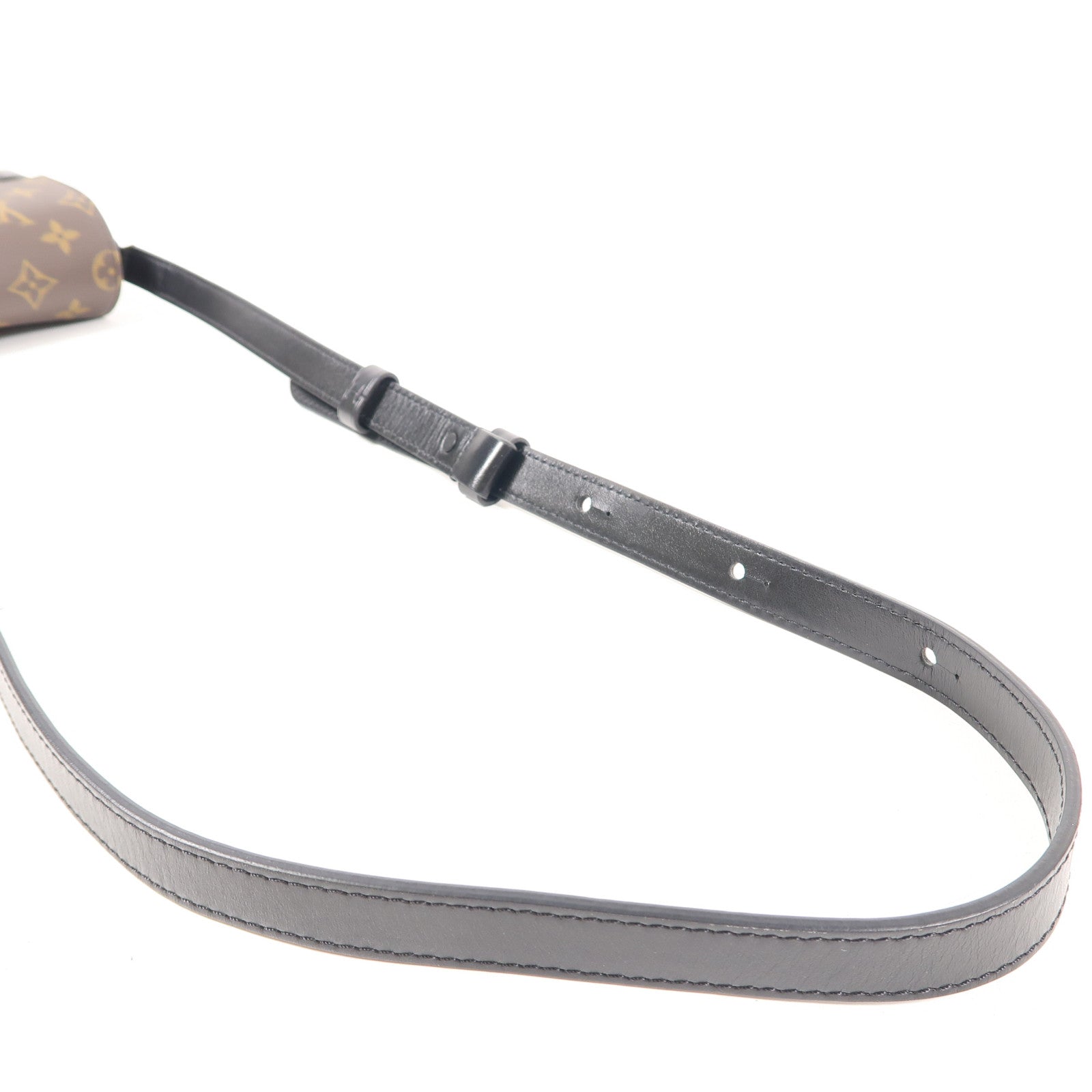 LOUIS VUITTON Monogram Macassar Steamer肩背袋啡色/黑色