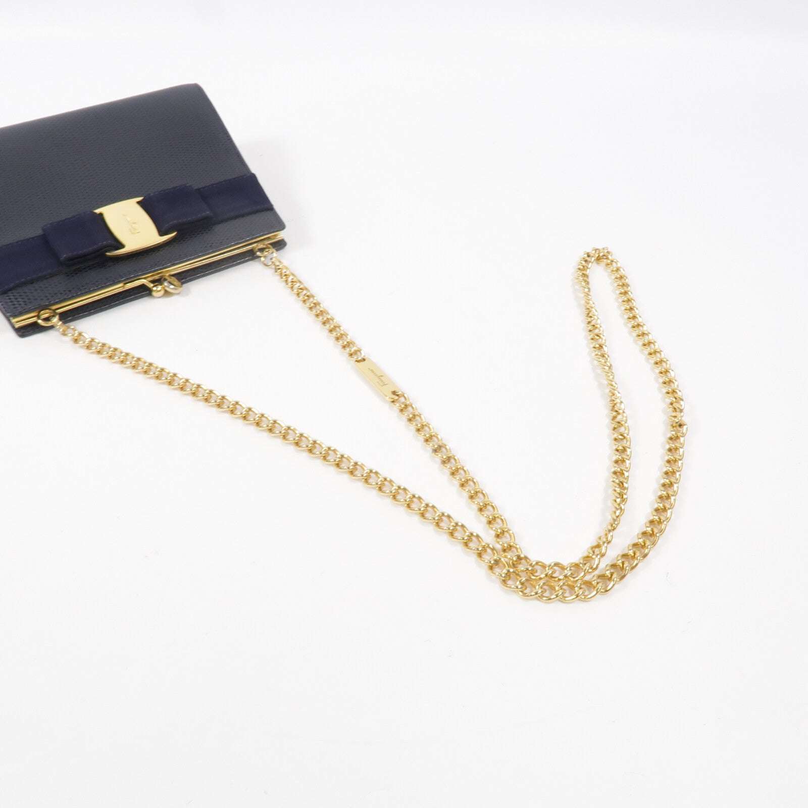 Salvatore Ferragamo 牛皮皮革Chain Shoulder Bag鏈帶肩背袋