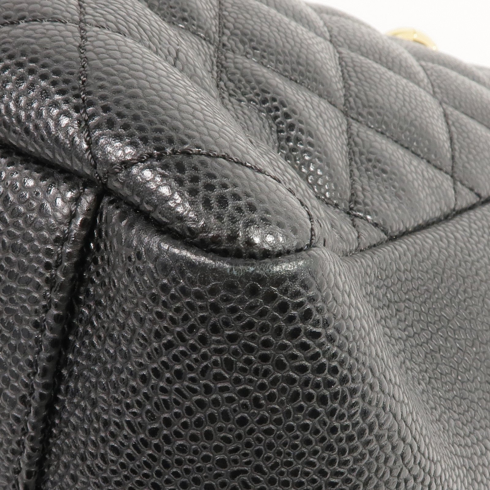CHANEL 牛皮皮革GST Grand Shopping Tote金扣肩背袋/手挽袋