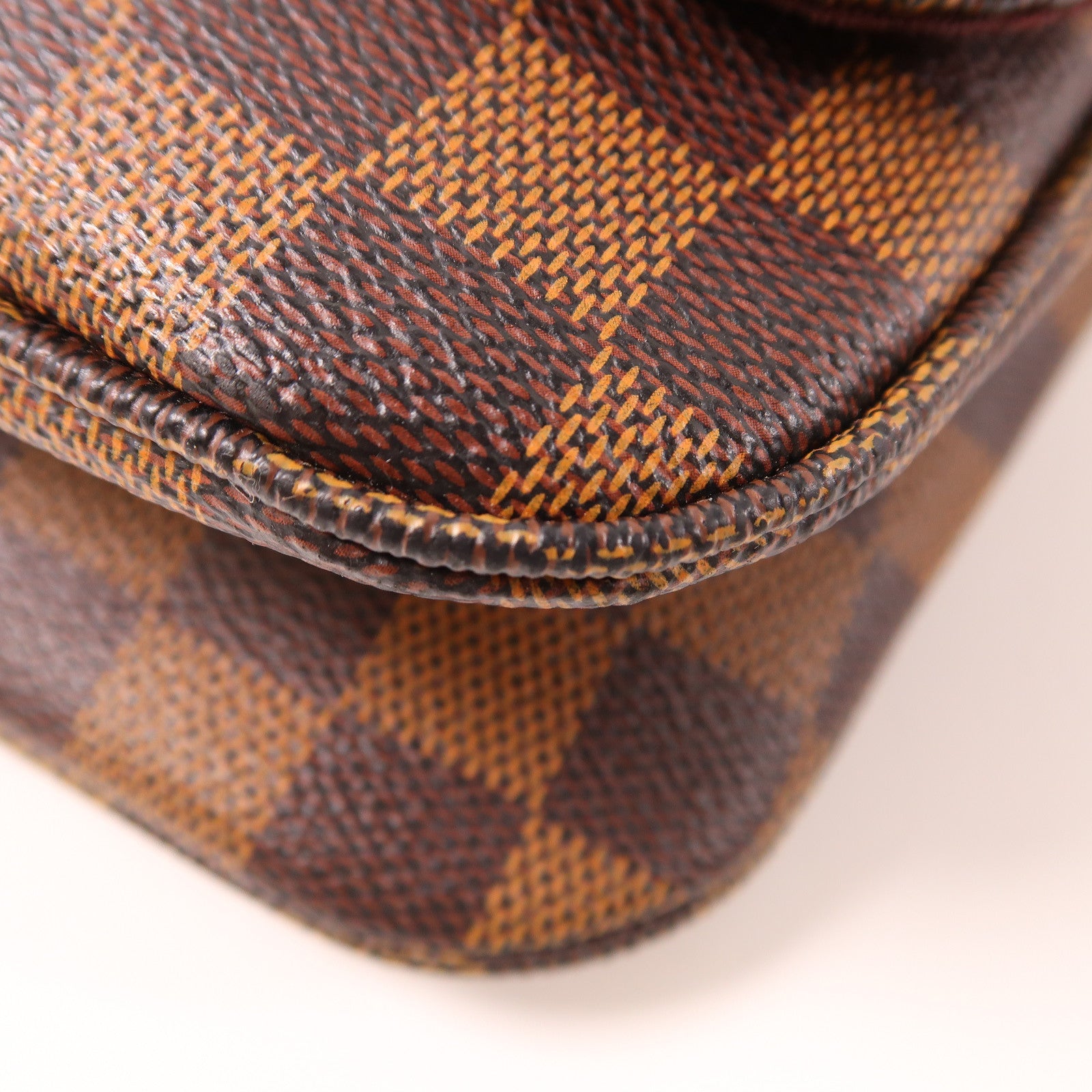 LOUIS VUITTON Damier Hoxton GM金扣肩背袋啡色