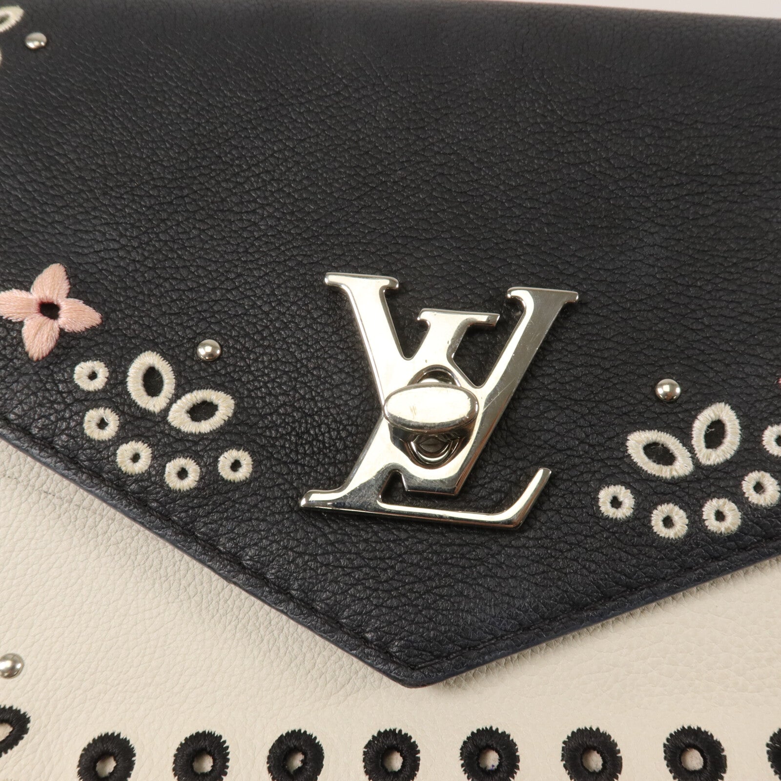 LOUIS VUITTON 牛皮皮革Mylockme BB鏈帶肩背袋