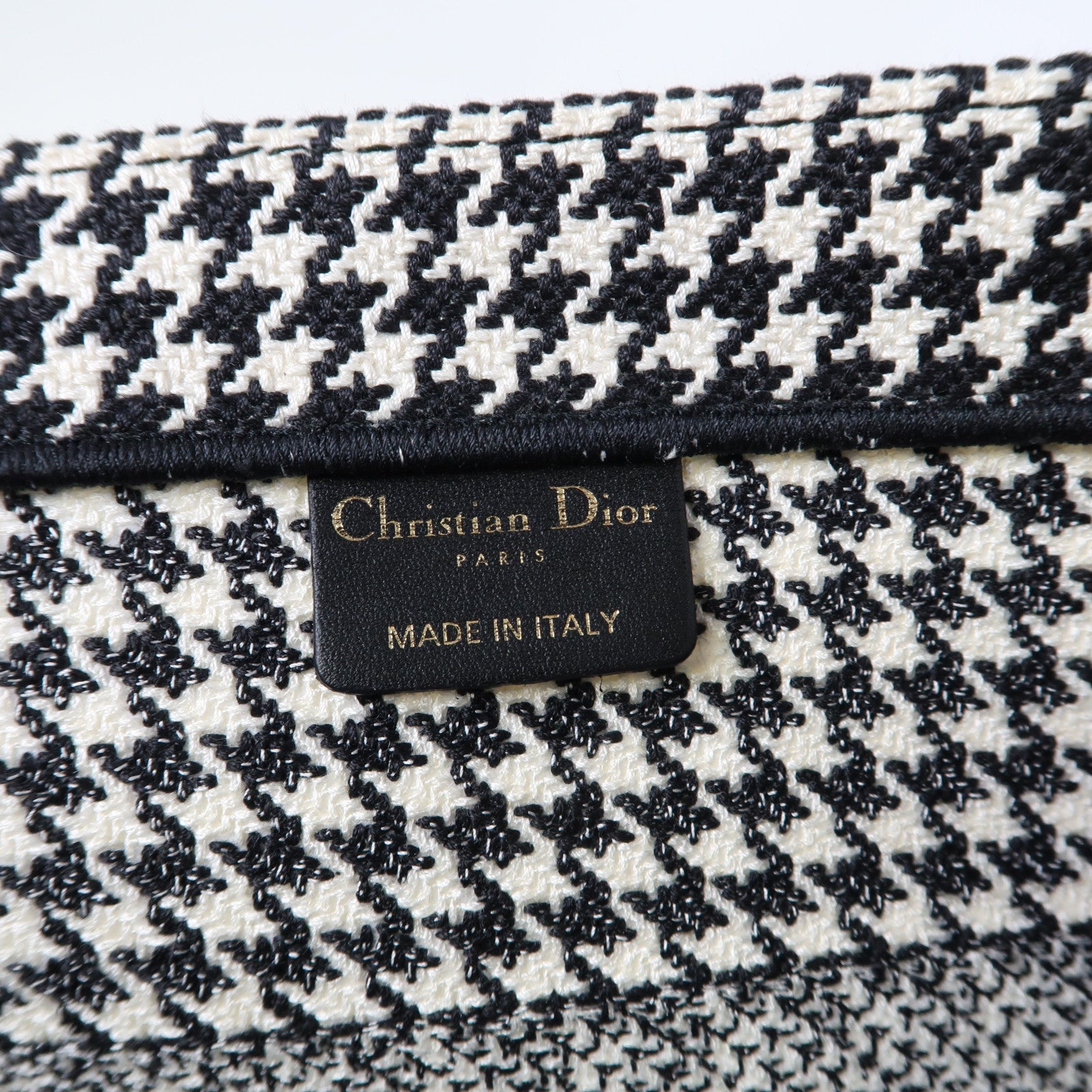 Dior 帆布Book Tote手挽袋黑色/白色