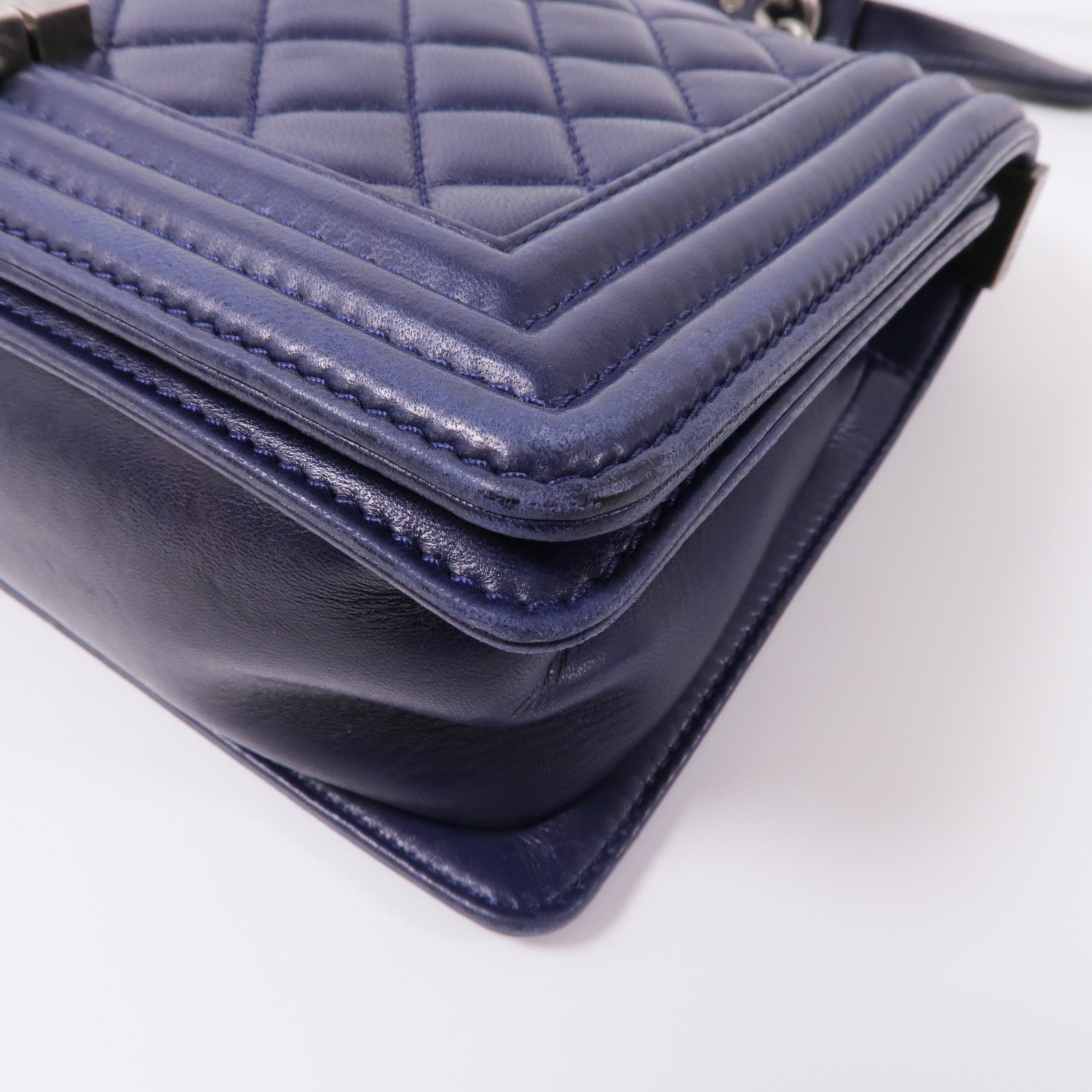 CHANEL 【激減優惠】羊皮皮革Boy 25鏈帶肩背袋