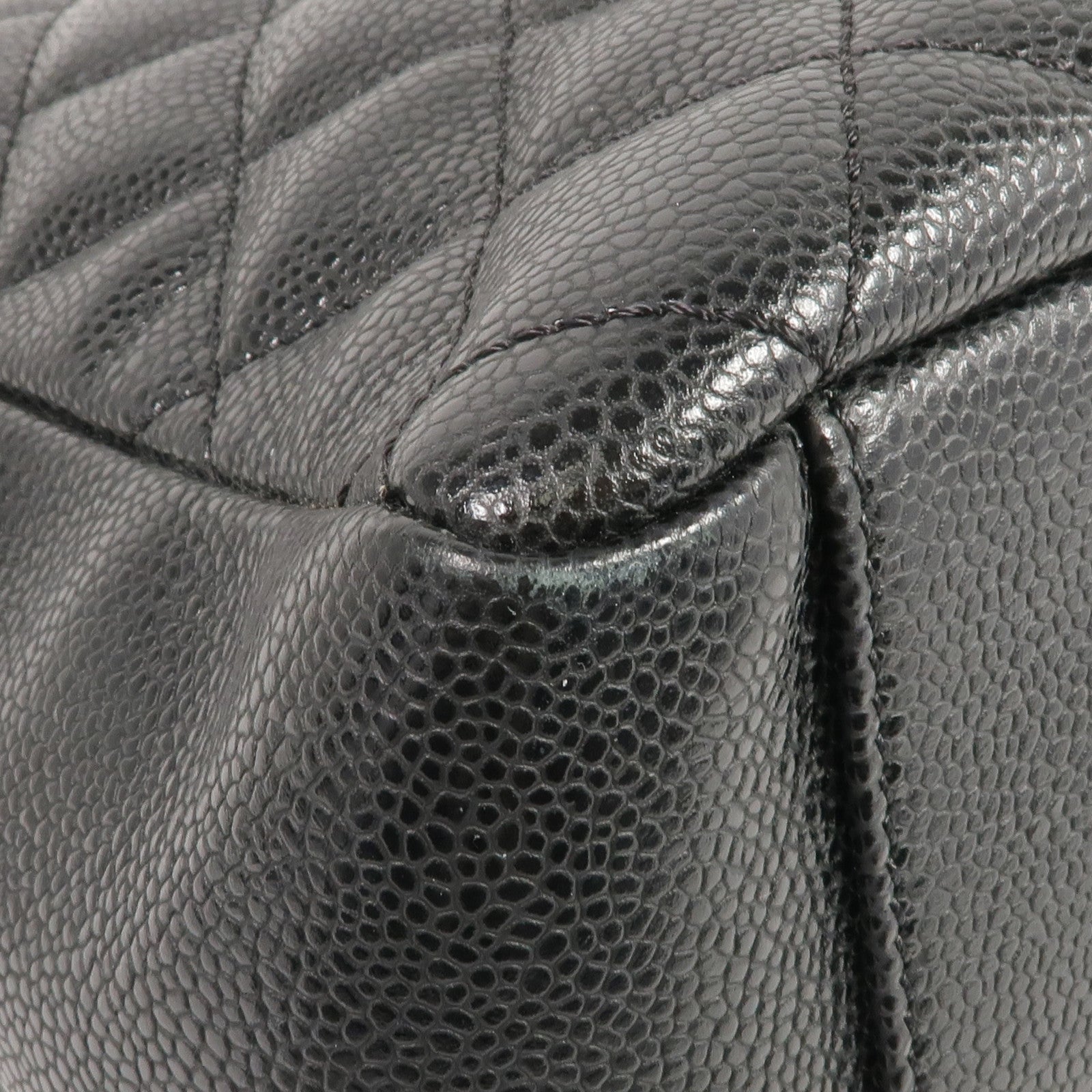 CHANEL 牛皮皮革GST Grand Shopping Tote金扣肩背袋/手挽袋