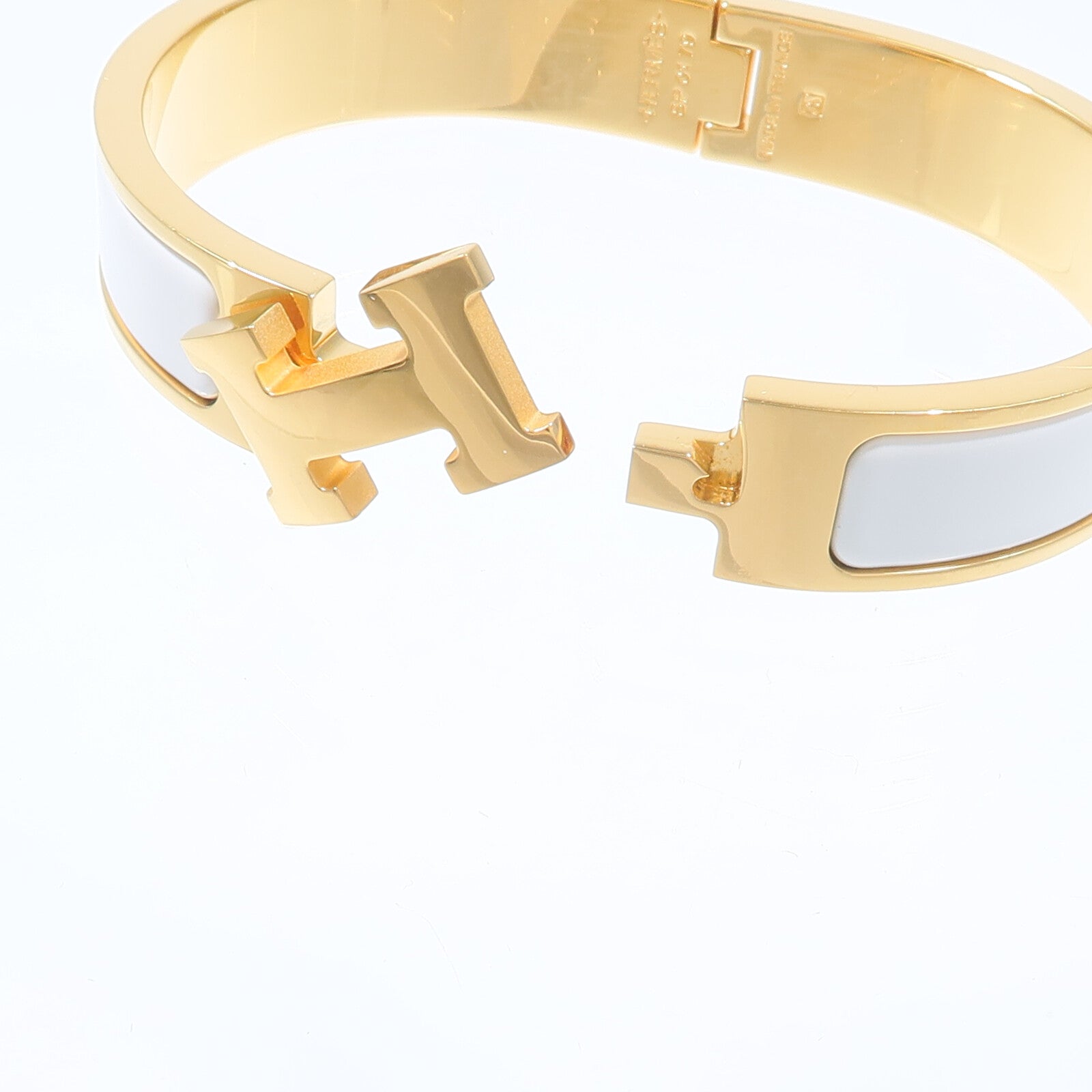 HERMES 金屬/琺瑯Clic H Bracelet手鐲