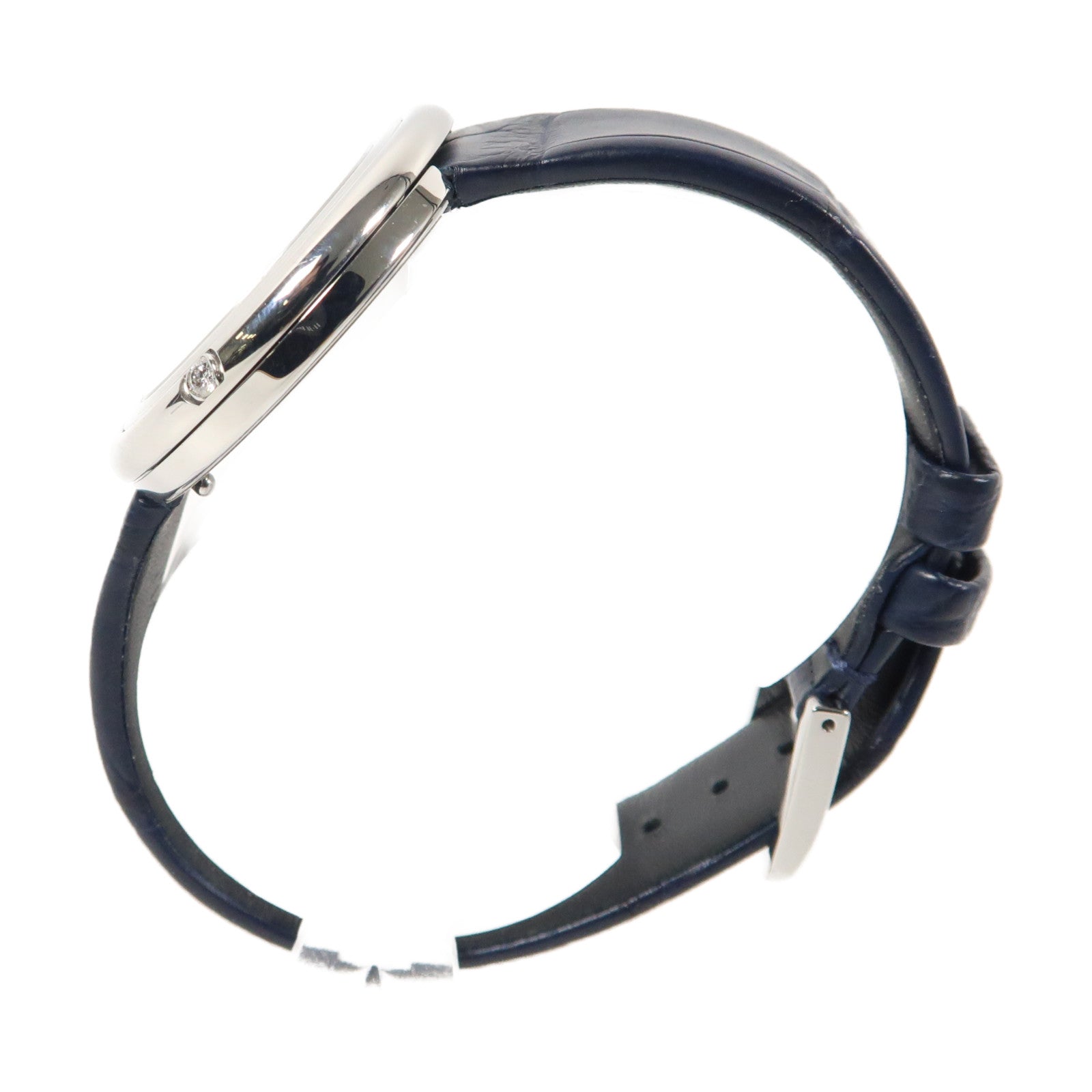 PIAGET Possession不鏽鋼/皮革手錶石英機芯銀色