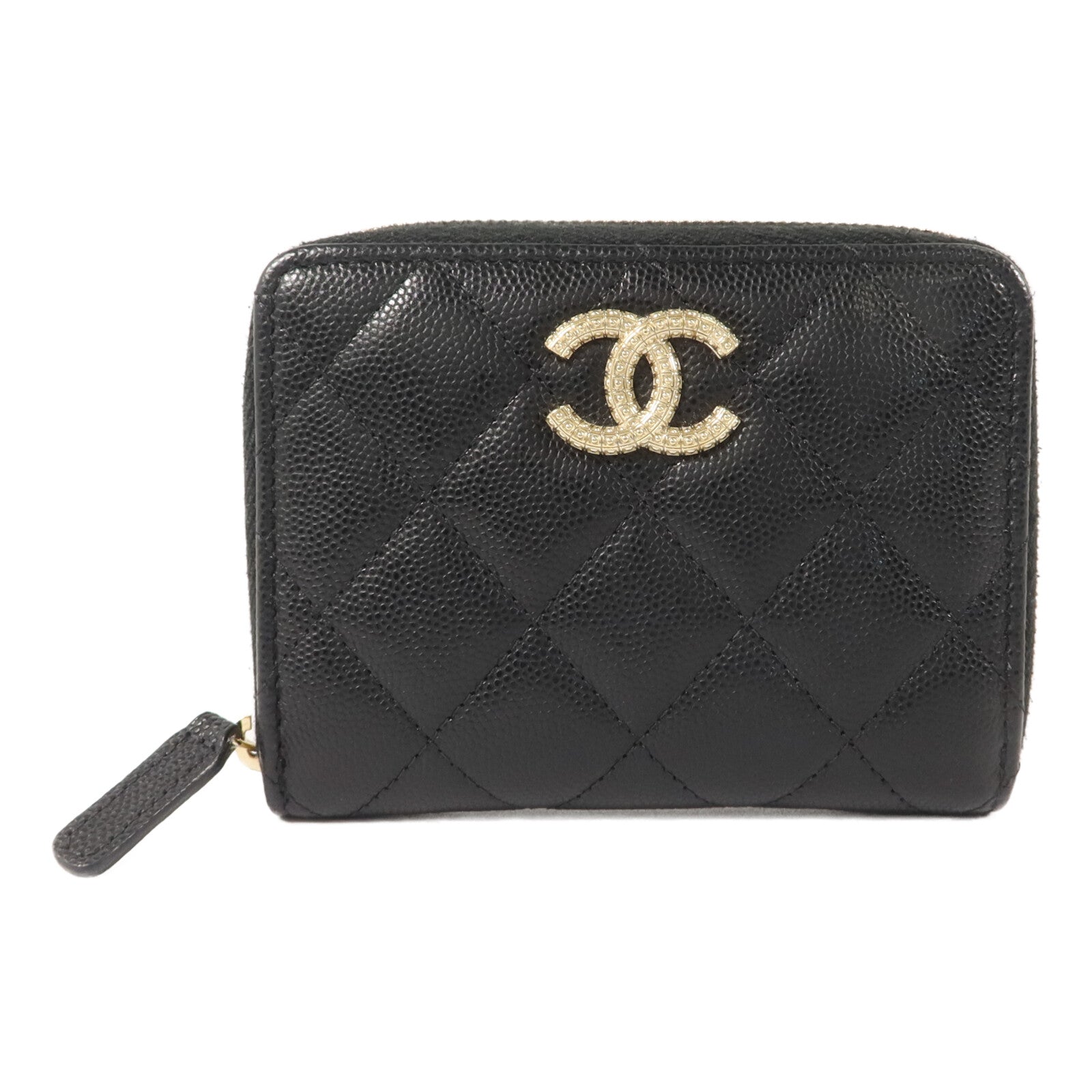 CHANEL 牛皮皮革Metalasse Zip Wallet錢包