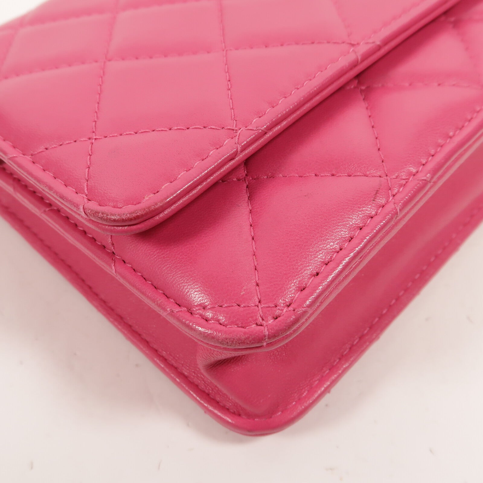 CHANEL 羊皮皮革WOC Wallet On Chain鏈帶肩背袋