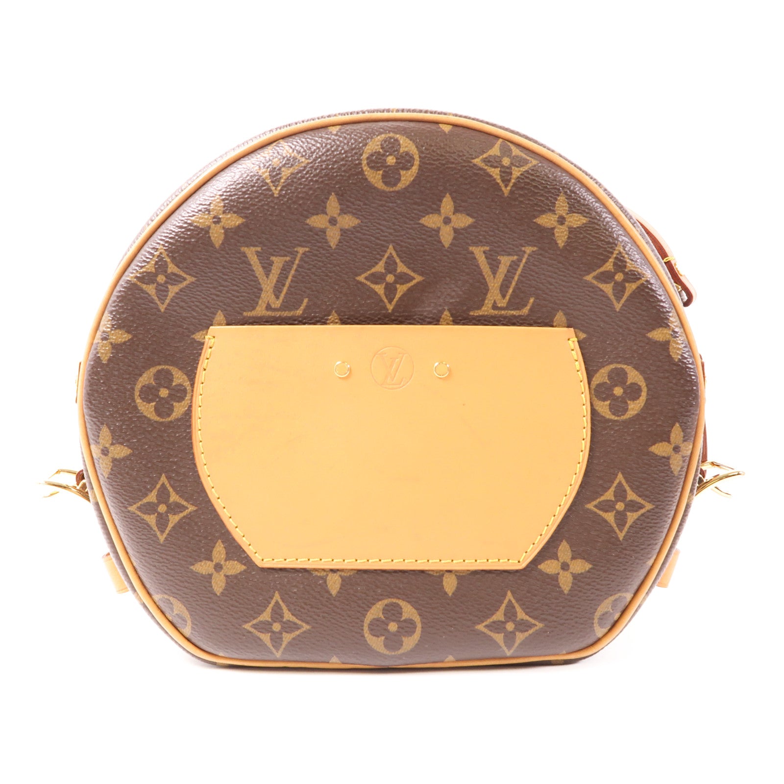 LOUIS VUITTON 【激減優惠】Monogram Boite Chapeau Souple金扣肩背袋棕色