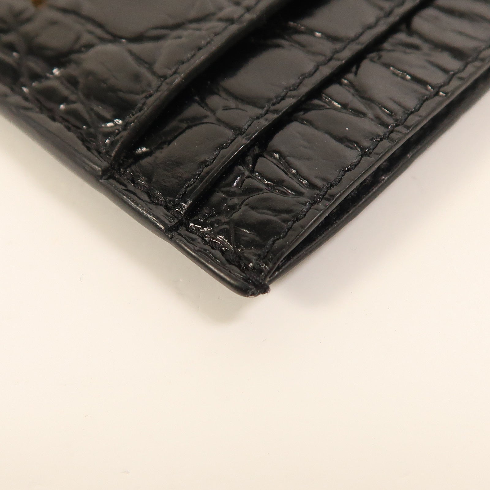 SAINT LAURENT 牛皮皮革Card Case金扣卡片套