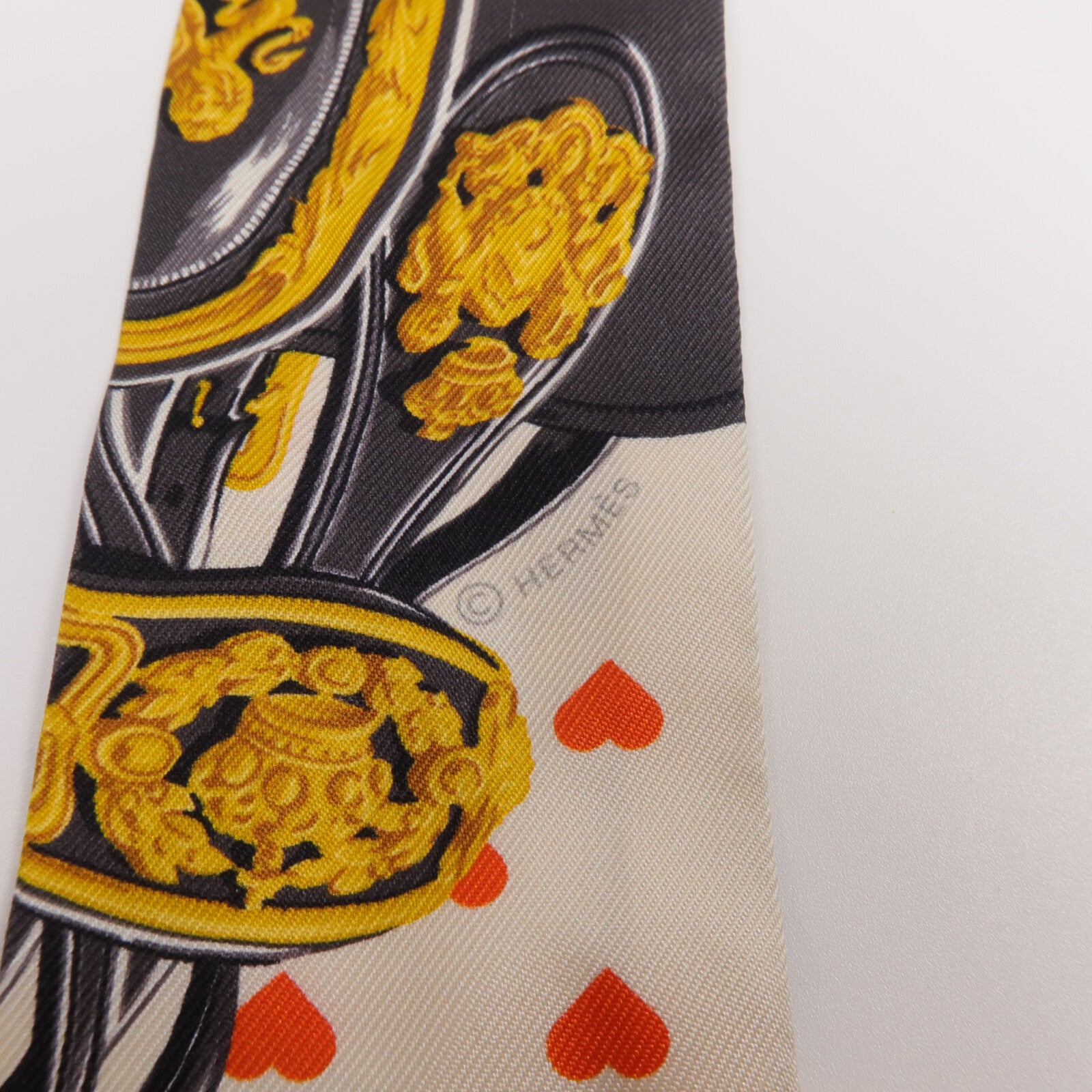 HERMES 絲質Twilly絲巾