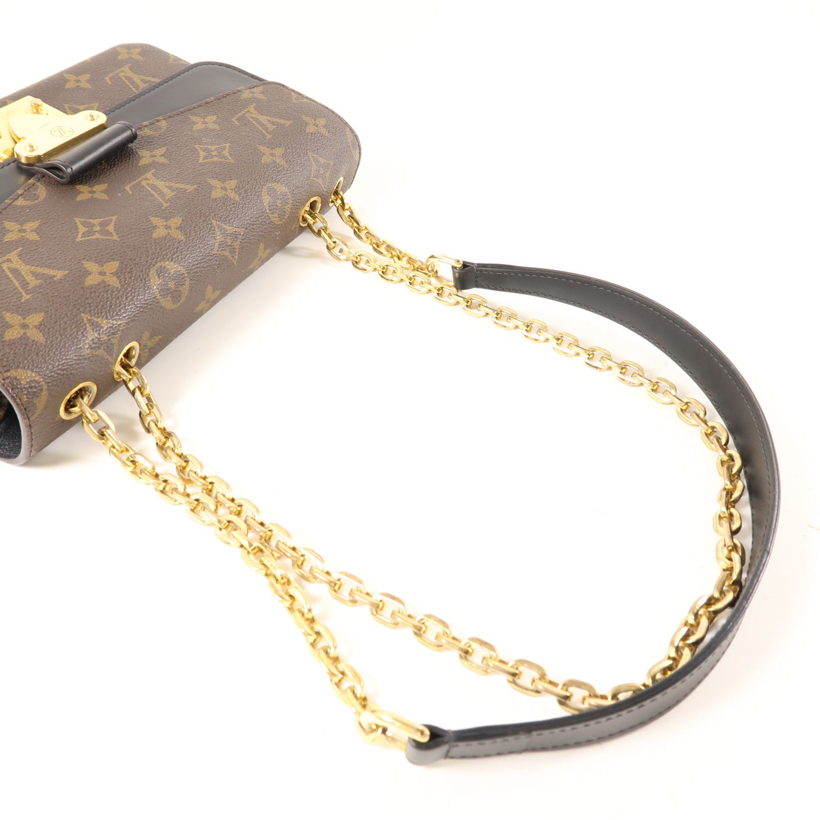 LOUIS VUITTON Monogram Marceau金扣肩背袋棕色