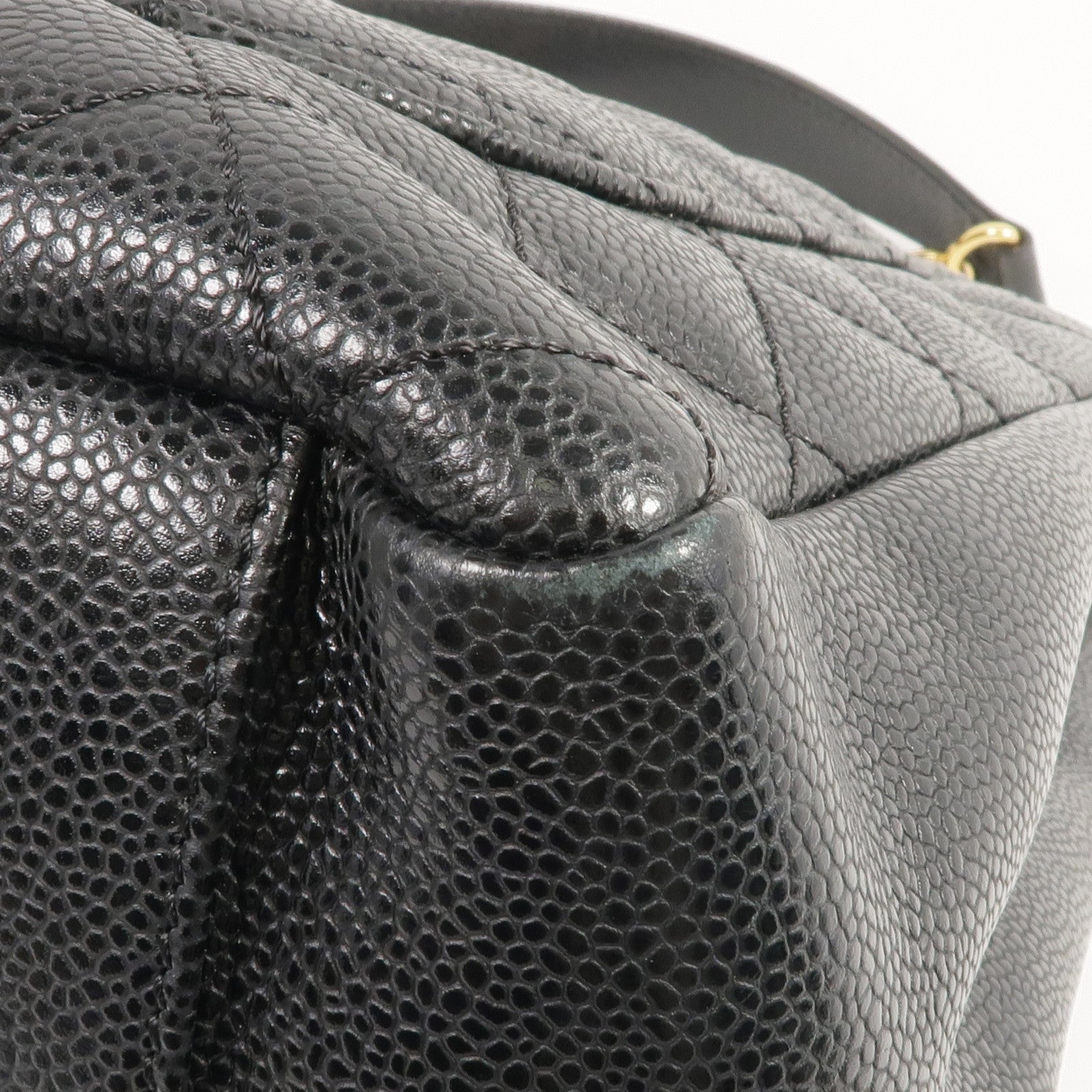 CHANEL 牛皮皮革GST Grand Shopping Tote金扣肩背袋/手挽袋