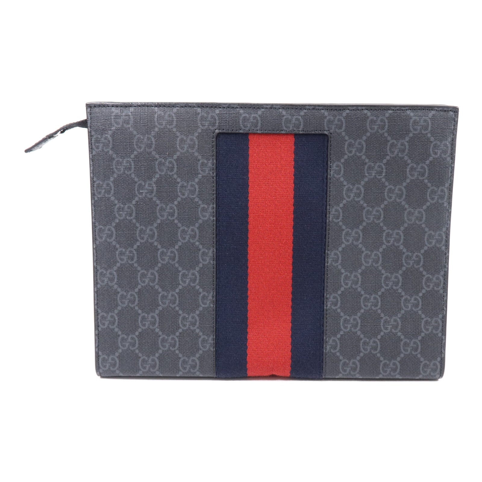 GUCCI 塗層帆布GG Supreme手拿包