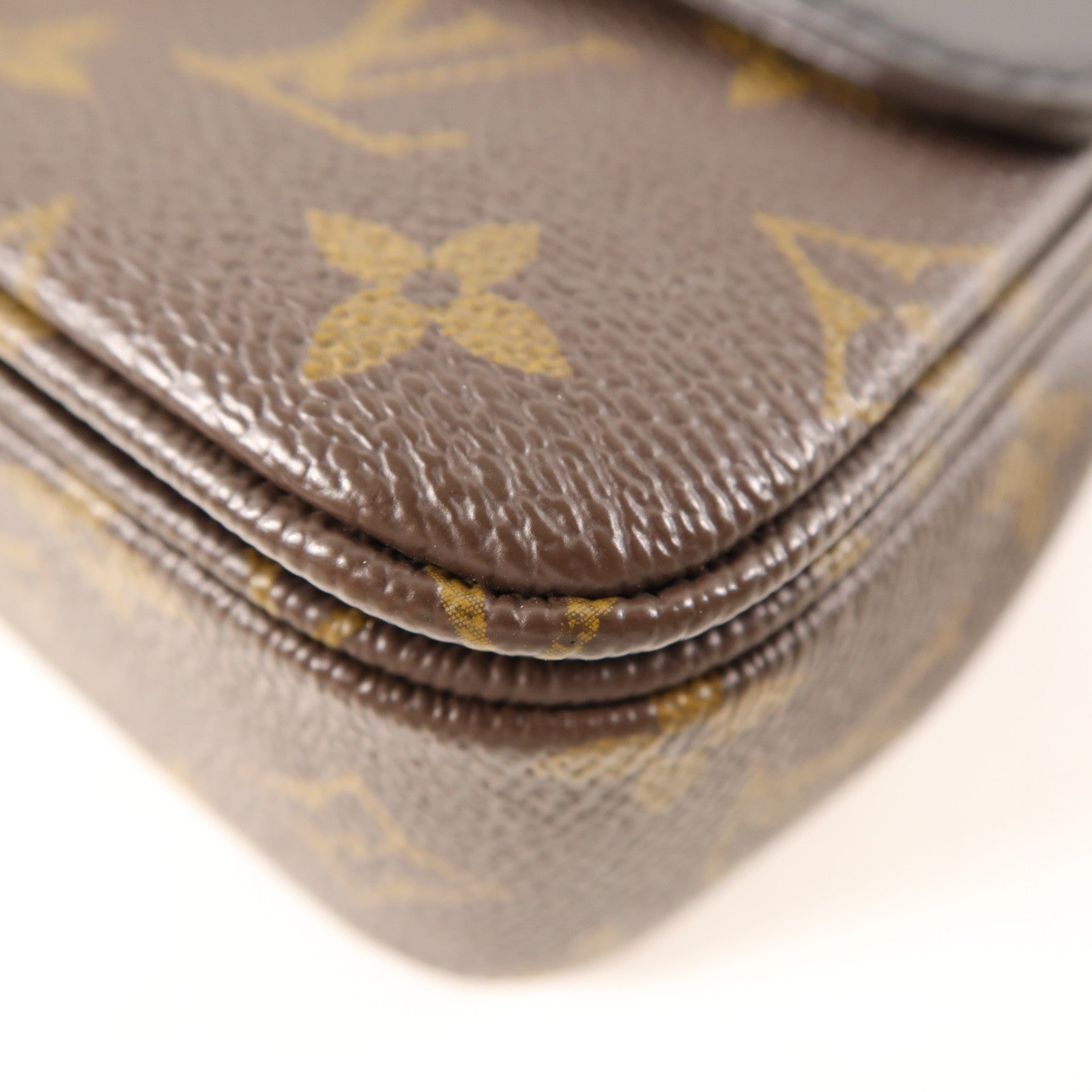 LOUIS VUITTON Monogram Marceau金扣肩背袋棕色