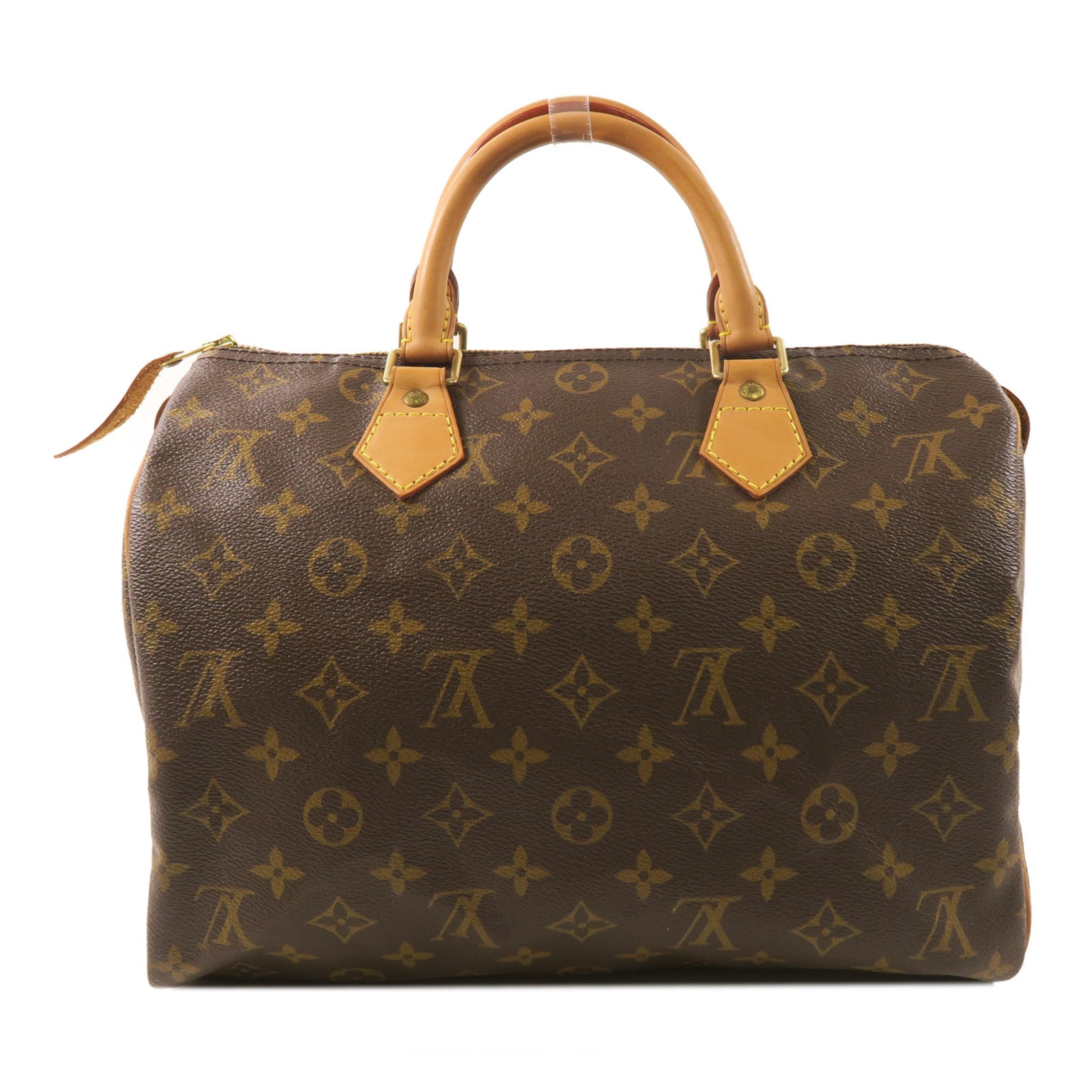 LOUIS VUITTON Monogram Speedy 30金扣手挽袋啡色