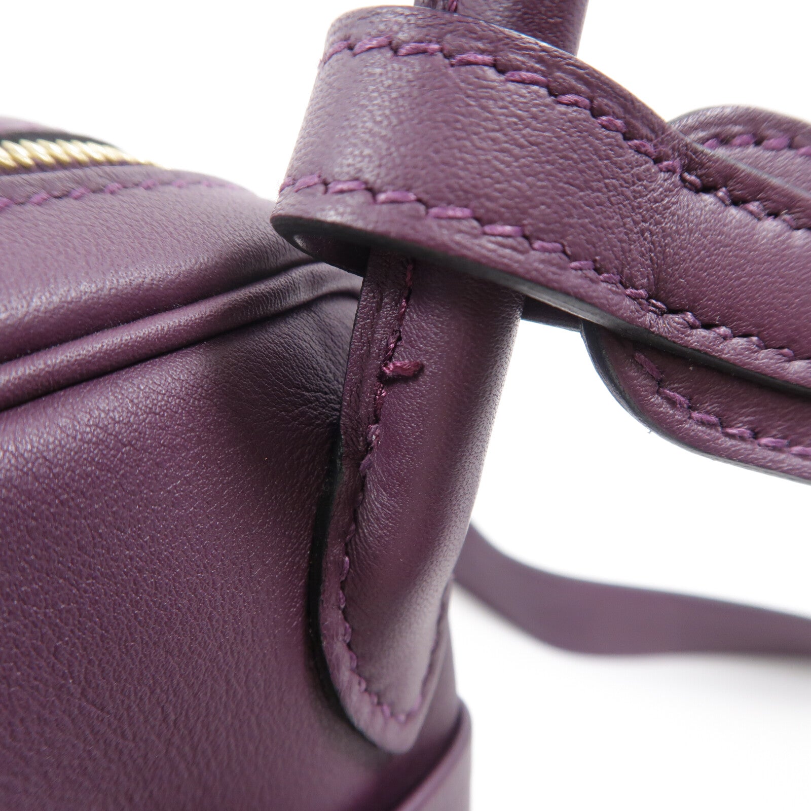 HERMES Swift皮革Mini Lindy金扣手挽肩背兩用袋Anemone