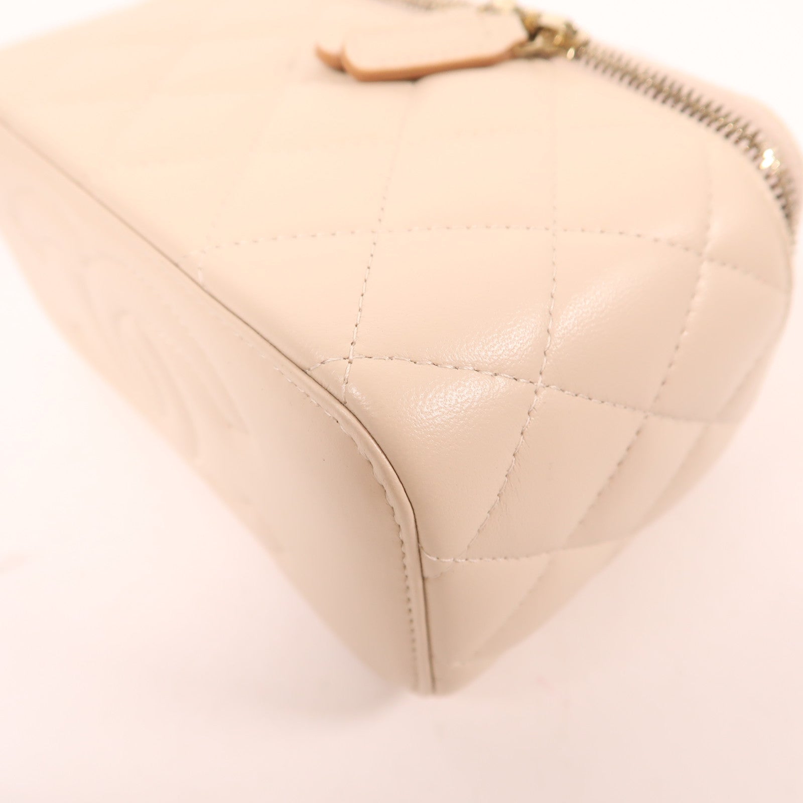 CHANEL 羊皮皮革Vanity Case金扣手挽肩背兩用袋