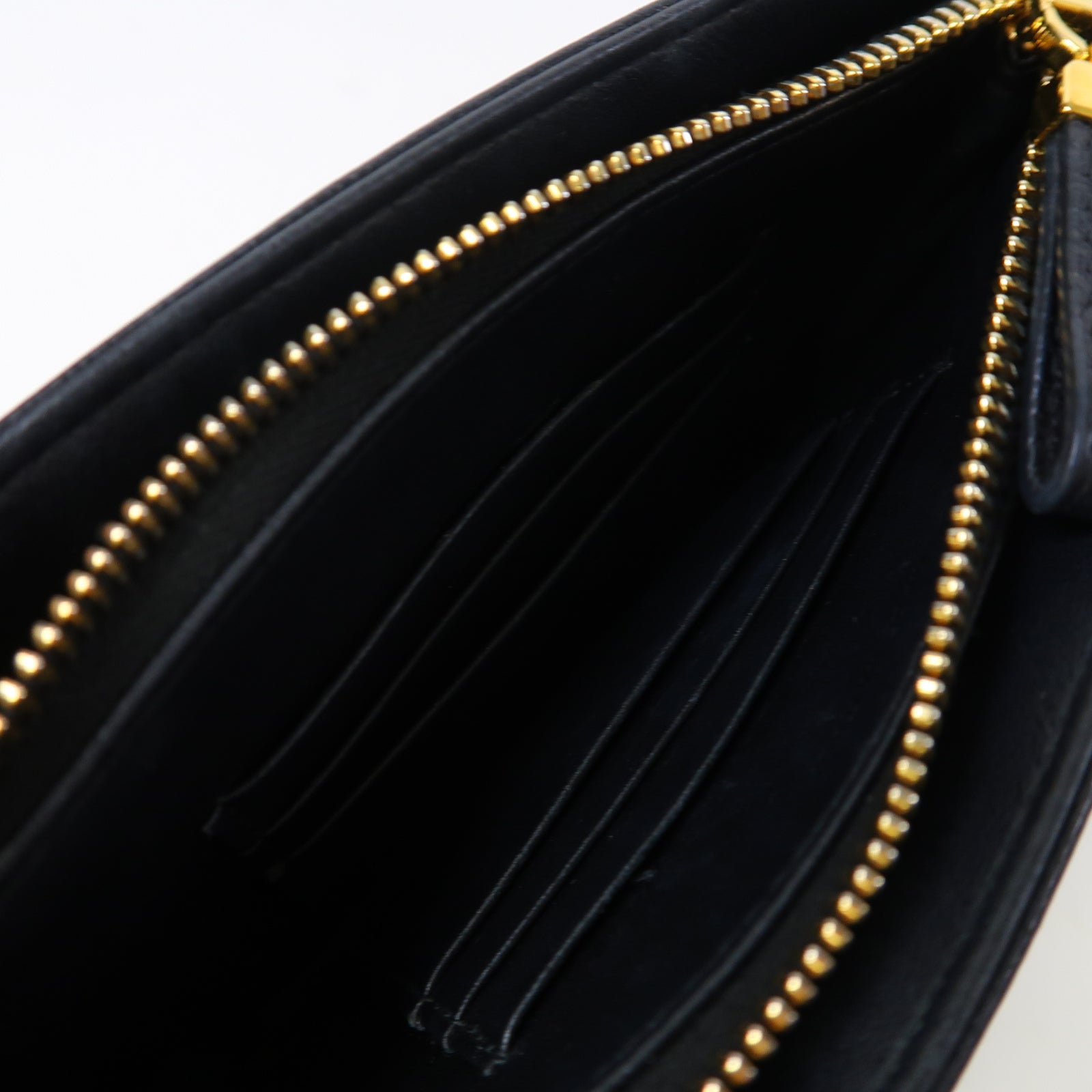 Dior 牛皮皮革Caro Every Dior金扣鏈帶肩背袋黑色