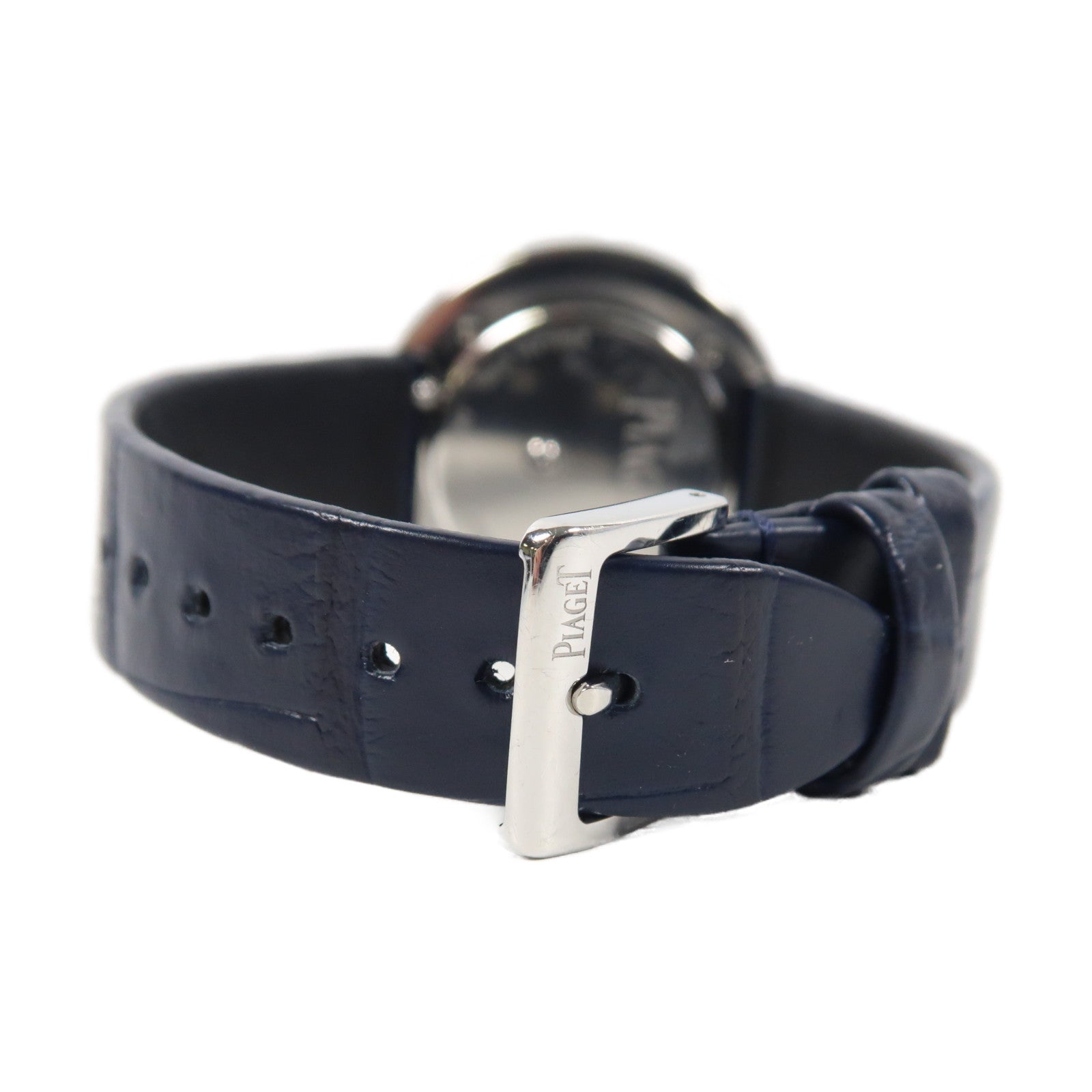 PIAGET Possession不鏽鋼/皮革手錶石英機芯銀色