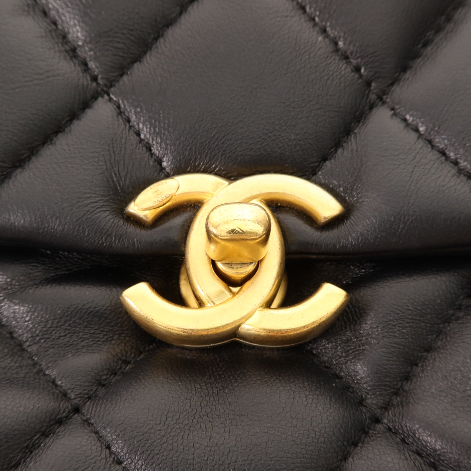 CHANEL 【激減優惠】羊皮皮革Chain Shoulder金扣鏈帶肩背袋