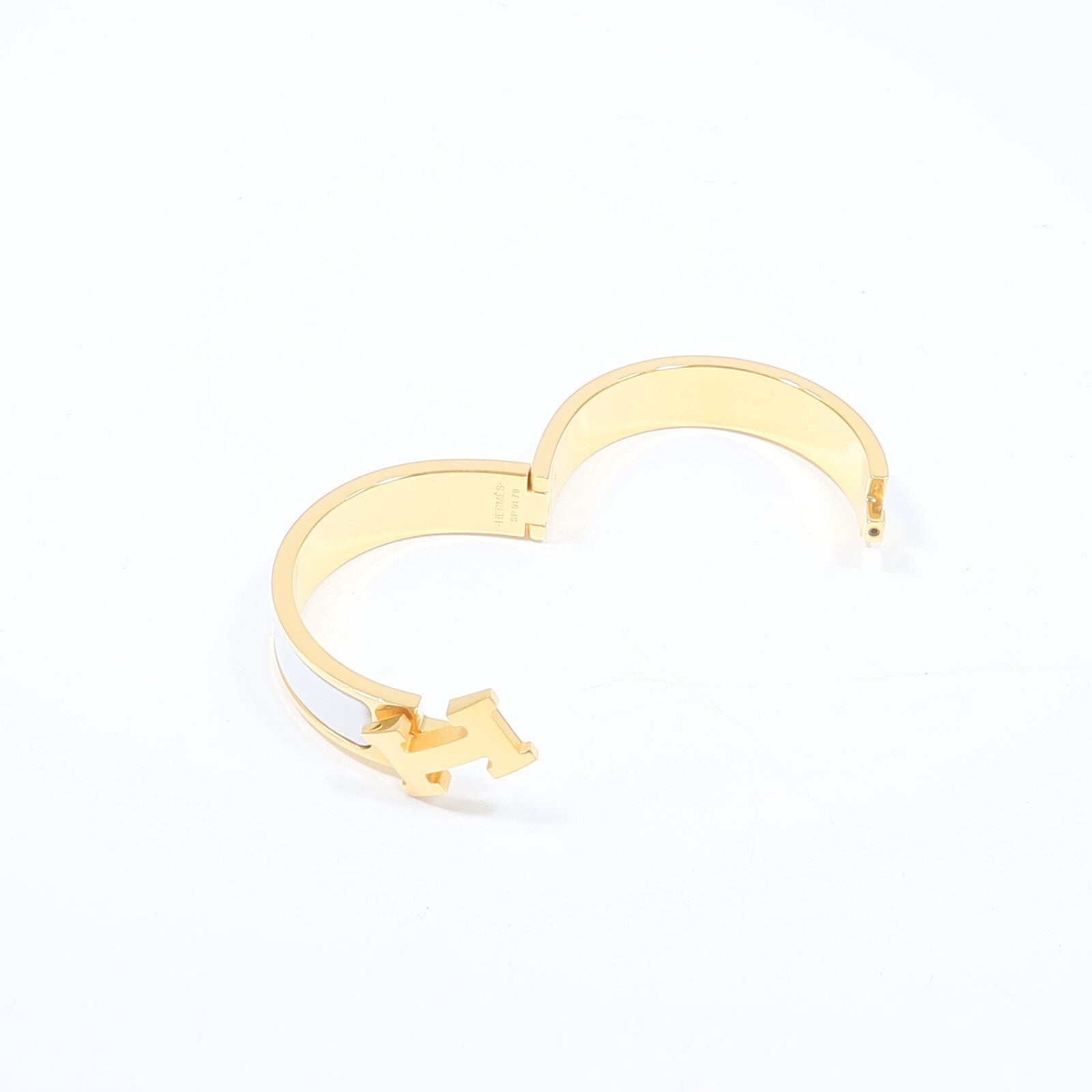 HERMES 金屬/琺瑯Clic H Bracelet手鐲