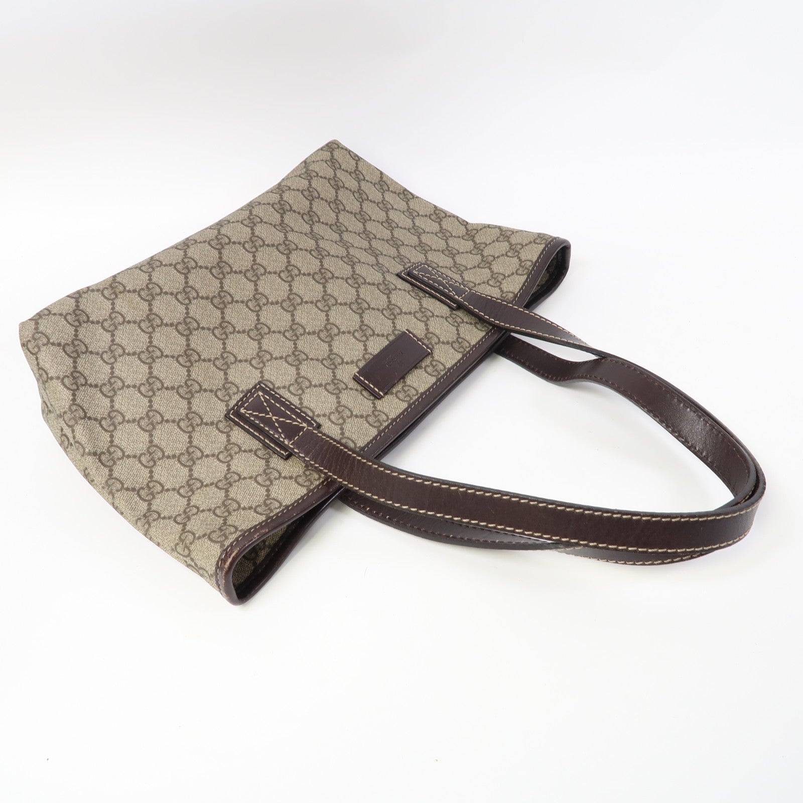 GUCCI 塗層帆布Tote Bag肩背袋啡色