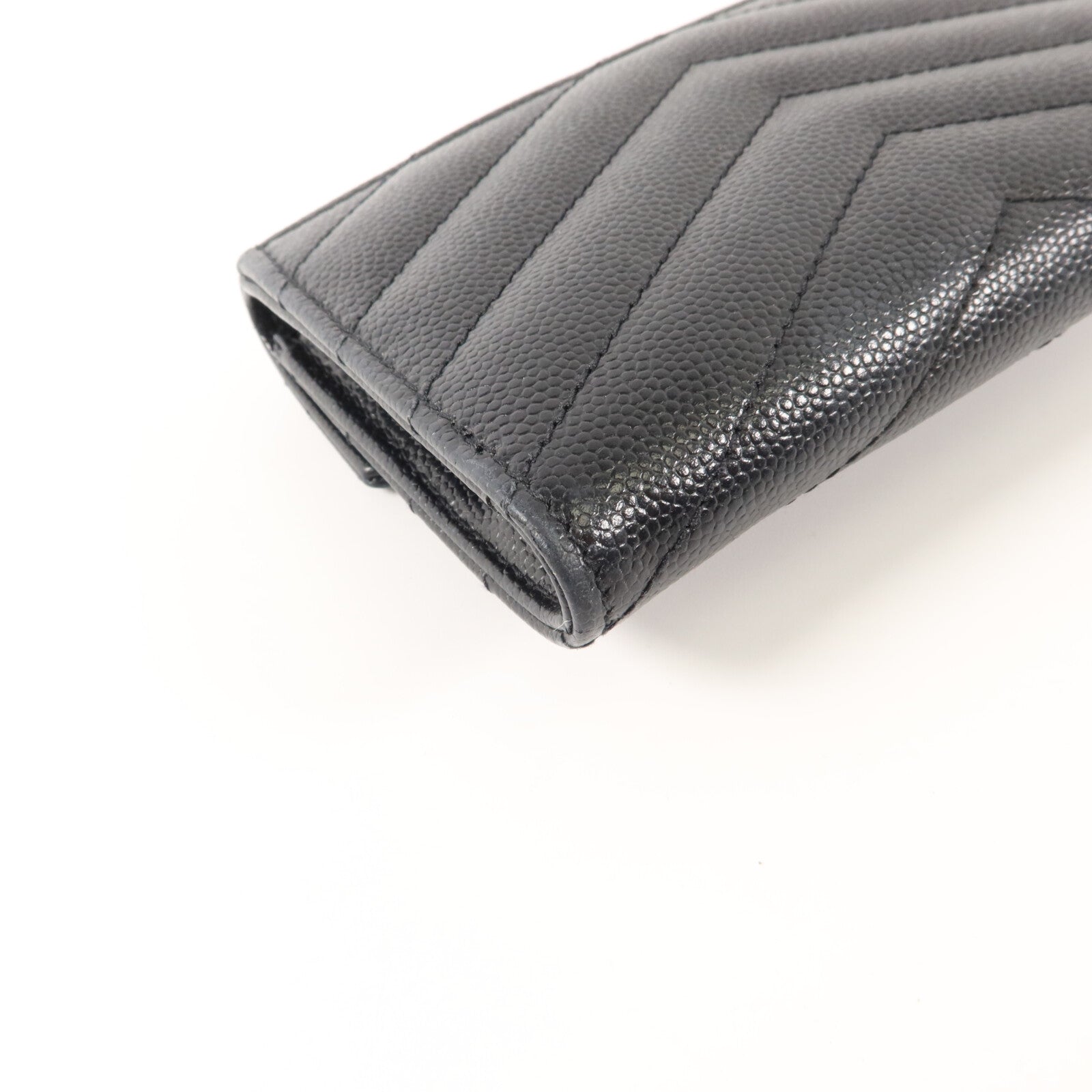 SAINT LAURENT 牛皮皮革Cassandre Matelasse Small Wallet錢包