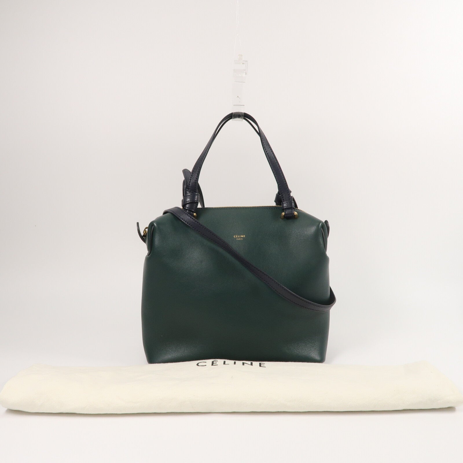 CELINE 牛皮皮革Soft Cube 手挽肩背兩用袋