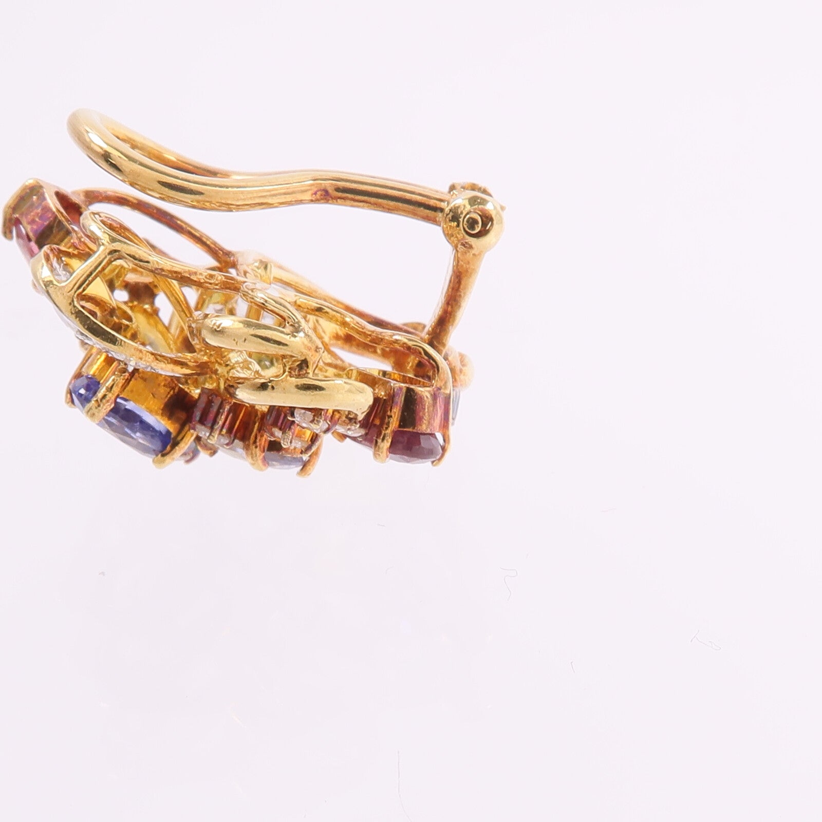 JEWELRY 18K黃金/白金Color Stone Diamond Earrings彩色寶石/鑽石耳環