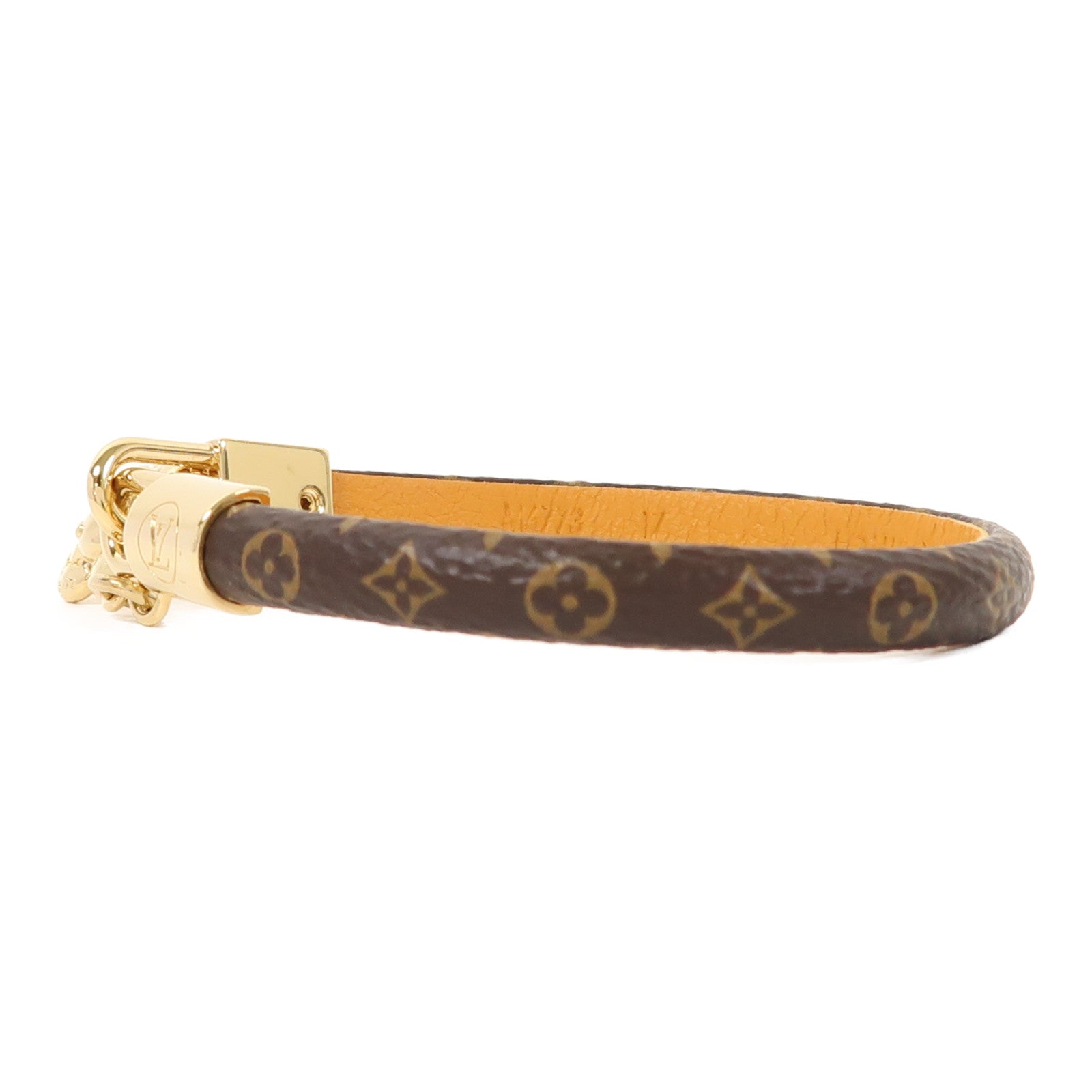 LOUIS VUITTON Monogram Vivienne Bracelet金扣手鏈啡色