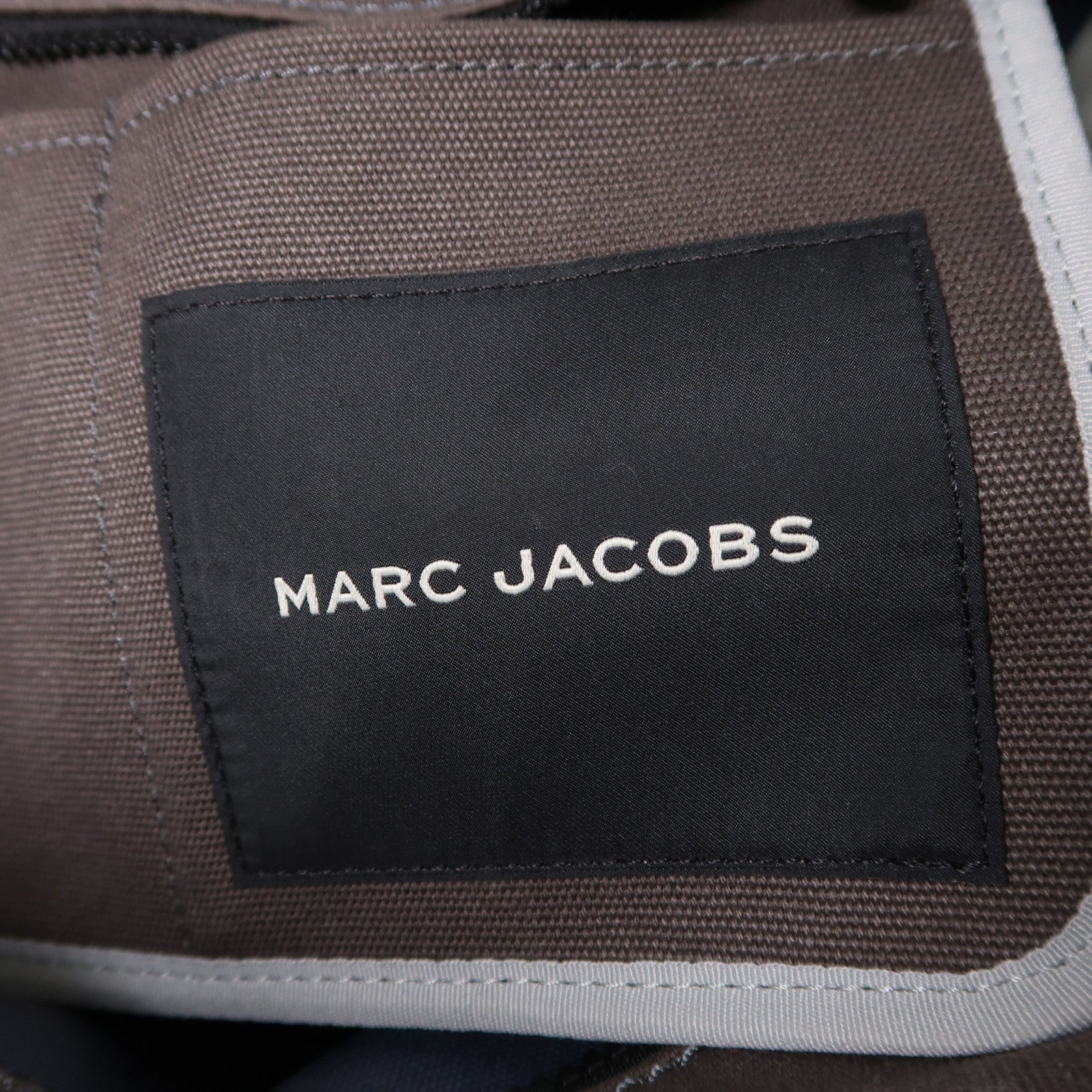 MARC JACOBS 帆布Tote Bag銀扣手挽肩背兩用袋藍色
