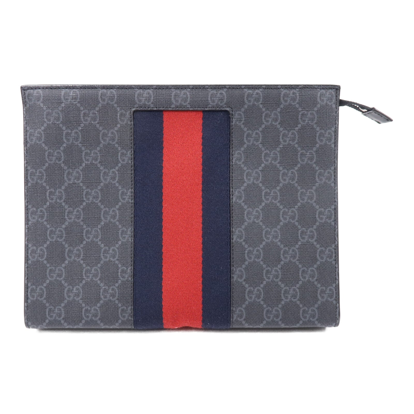 GUCCI 塗層帆布GG Supreme手拿包