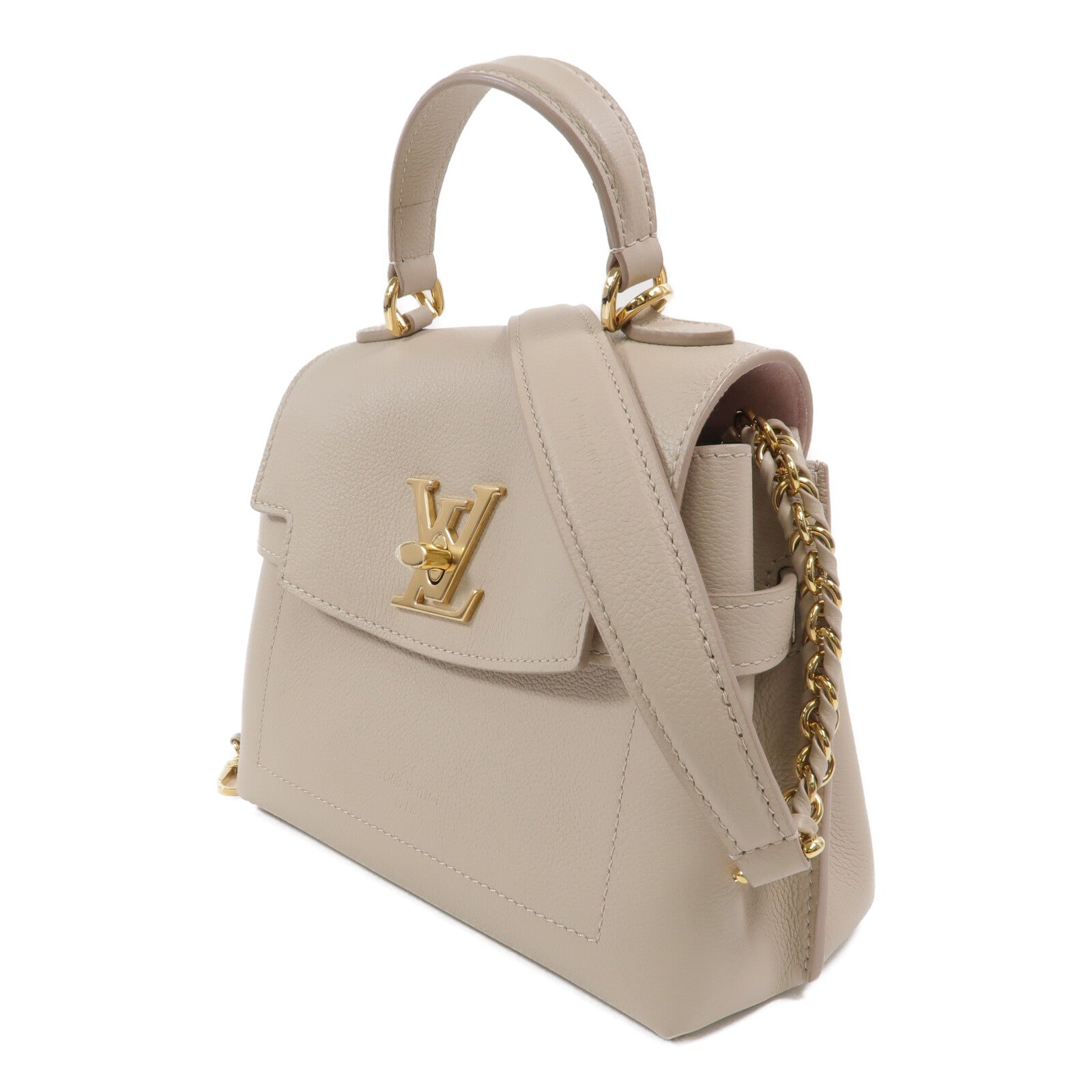 LOUIS VUITTON 牛皮皮革Lockme Ever Mini金扣手挽肩背兩用袋