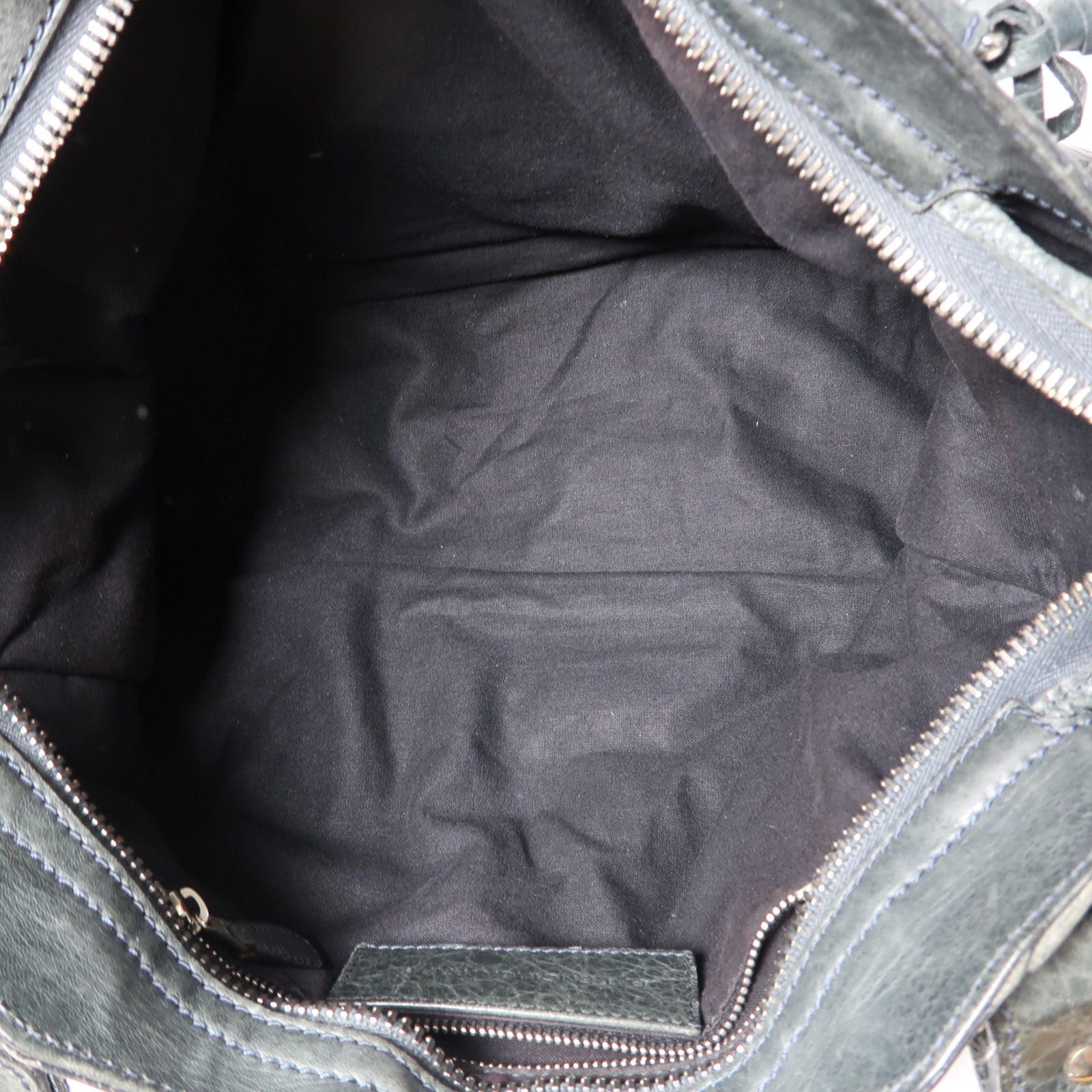 BALENCIAGA 牛皮皮革Giant City銀扣手挽肩背兩用袋綠色